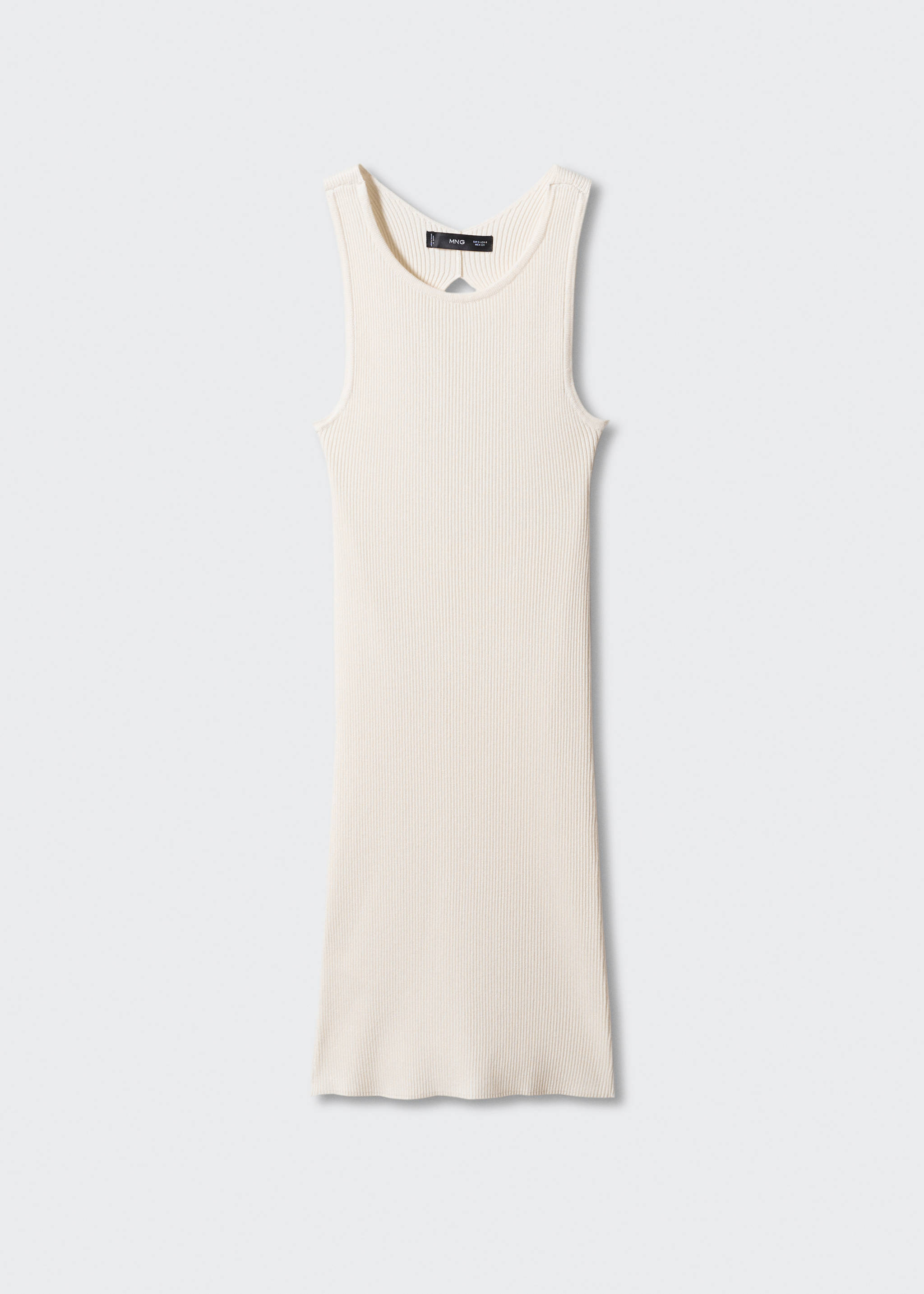 Knitted dress with open back - Article without model