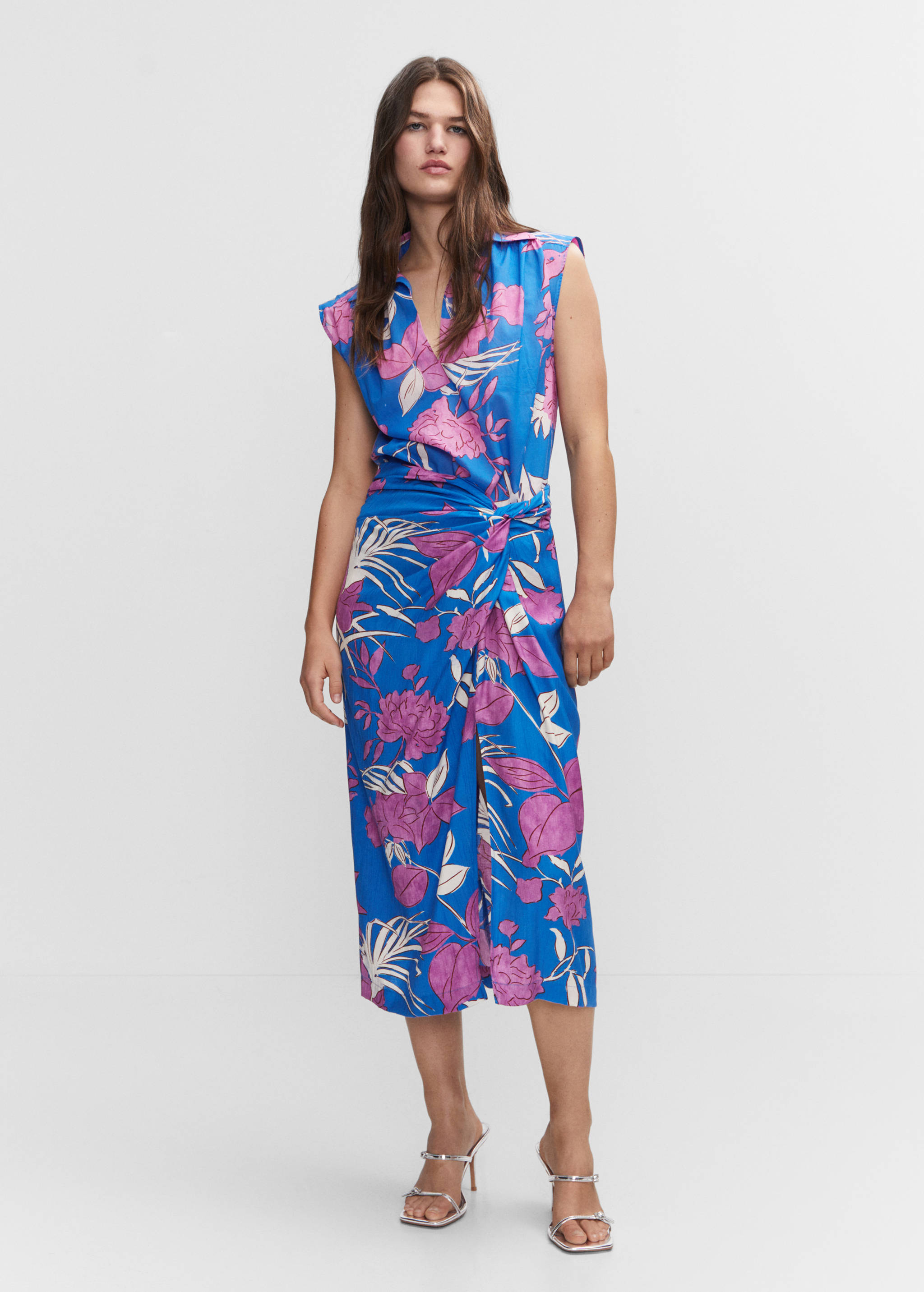 Falda estampada nudo - Plano general