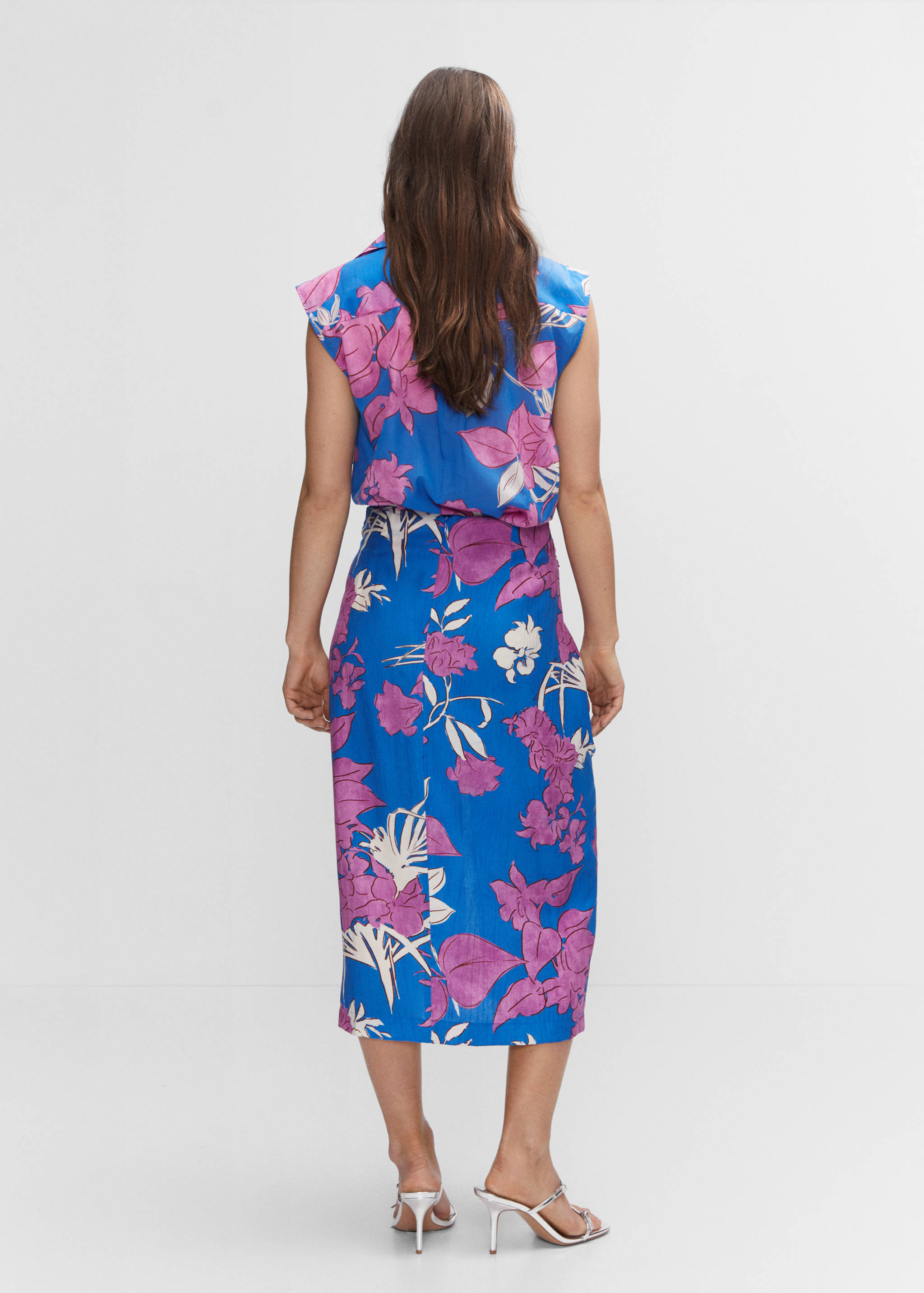 Falda estampada nudo - Reverso del artículo