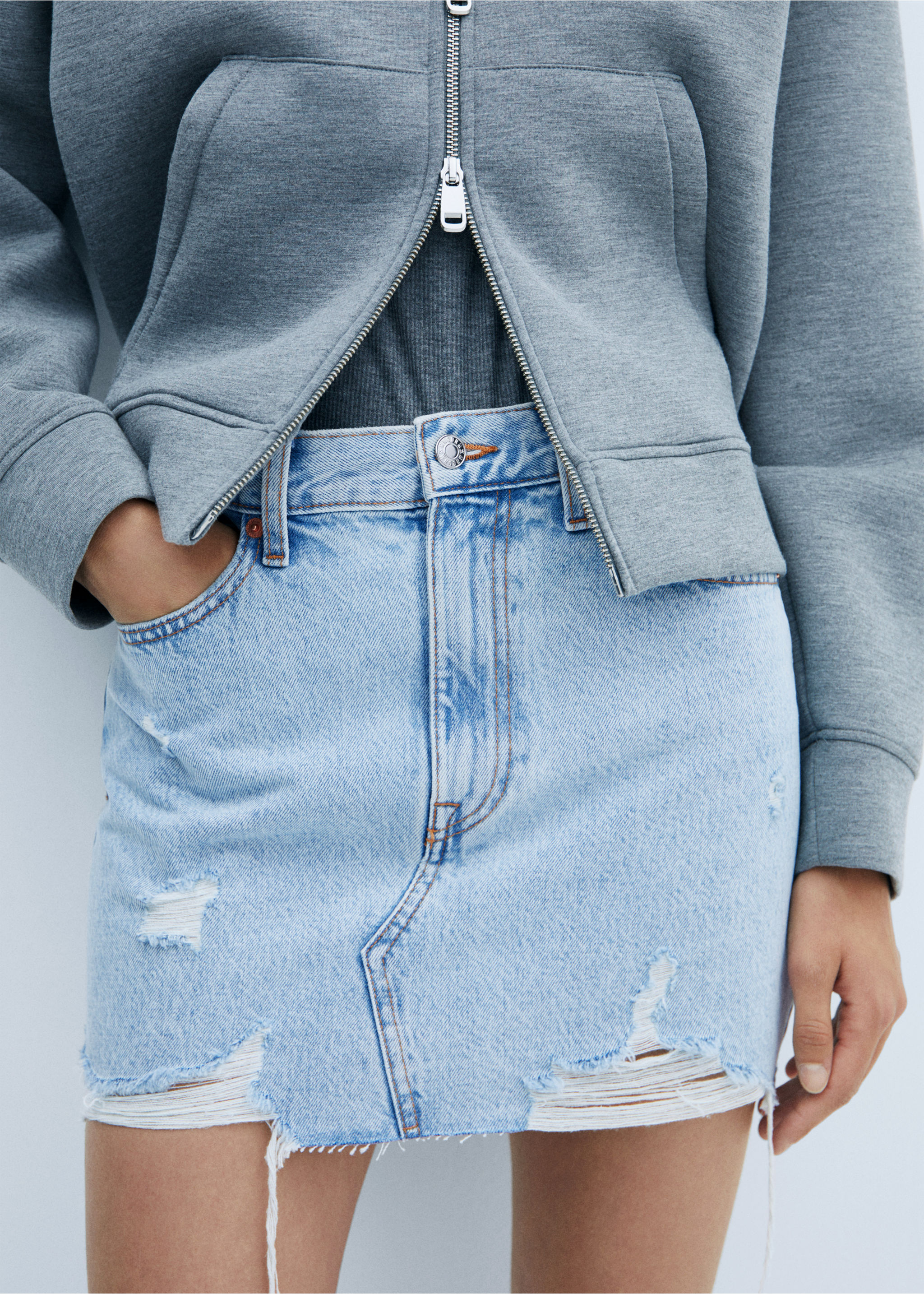 Denim minirok - Detail van het artikel 6