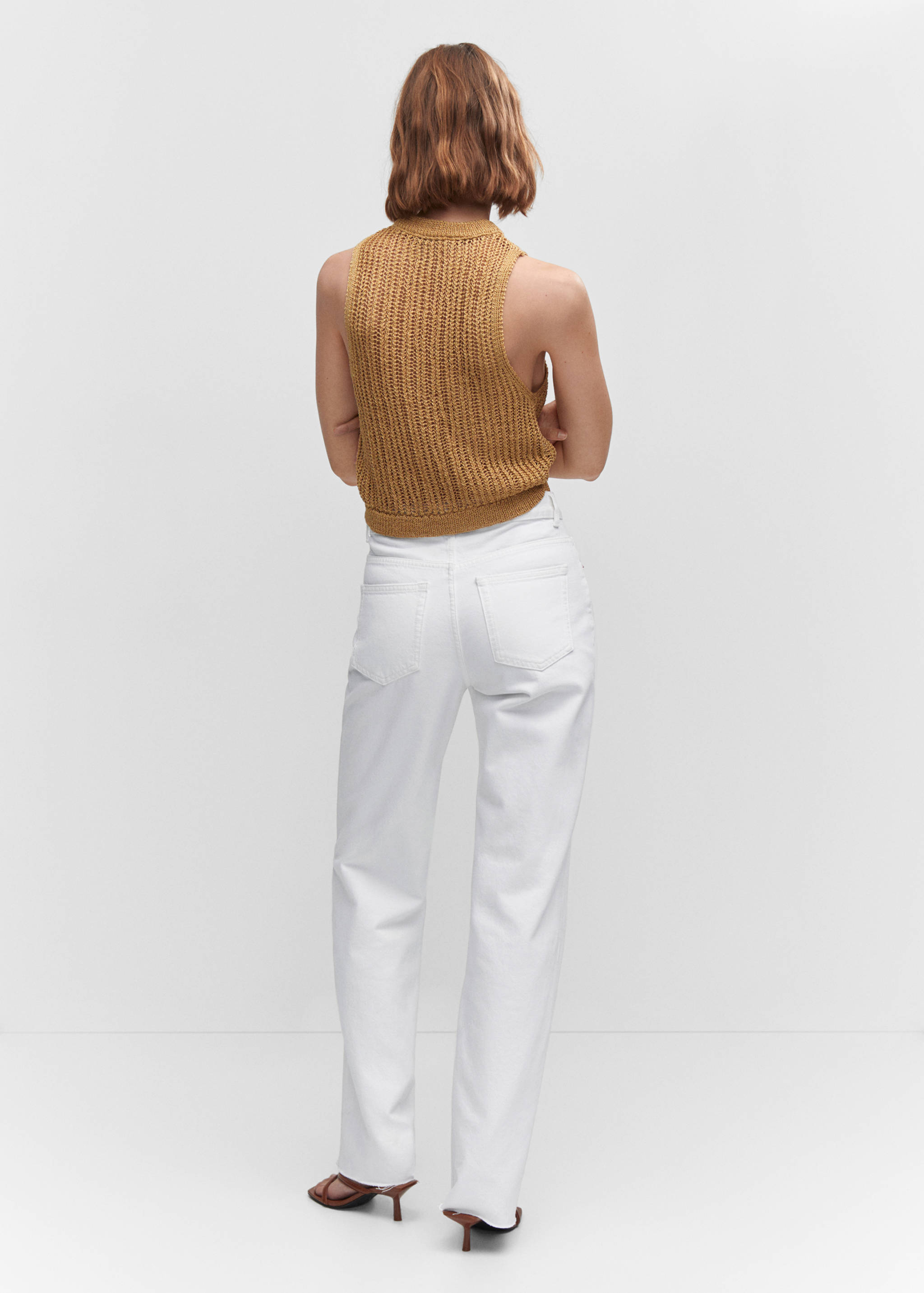 Wideleg-Jeans mit mittlerer Bundhöhe - Rückseite des Artikels