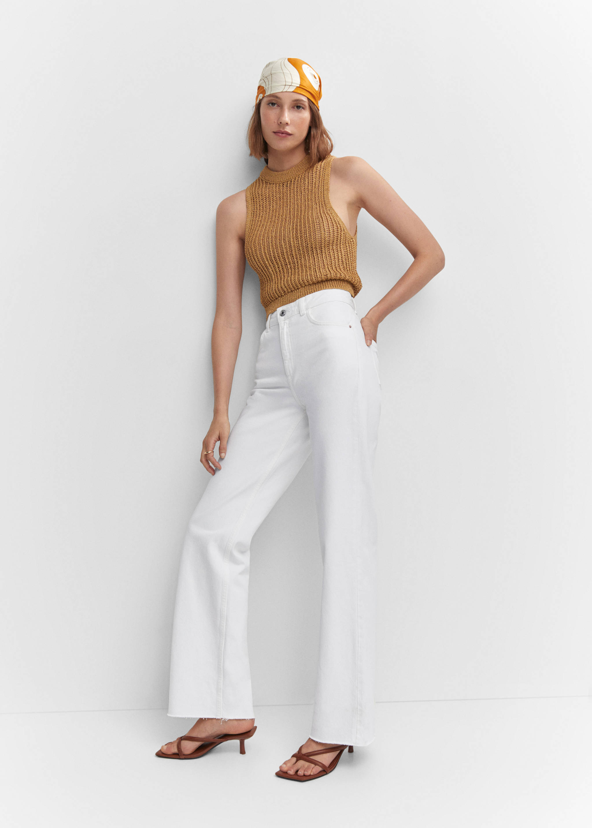 Wideleg-Jeans mit mittlerer Bundhöhe - Detail des Artikels 2