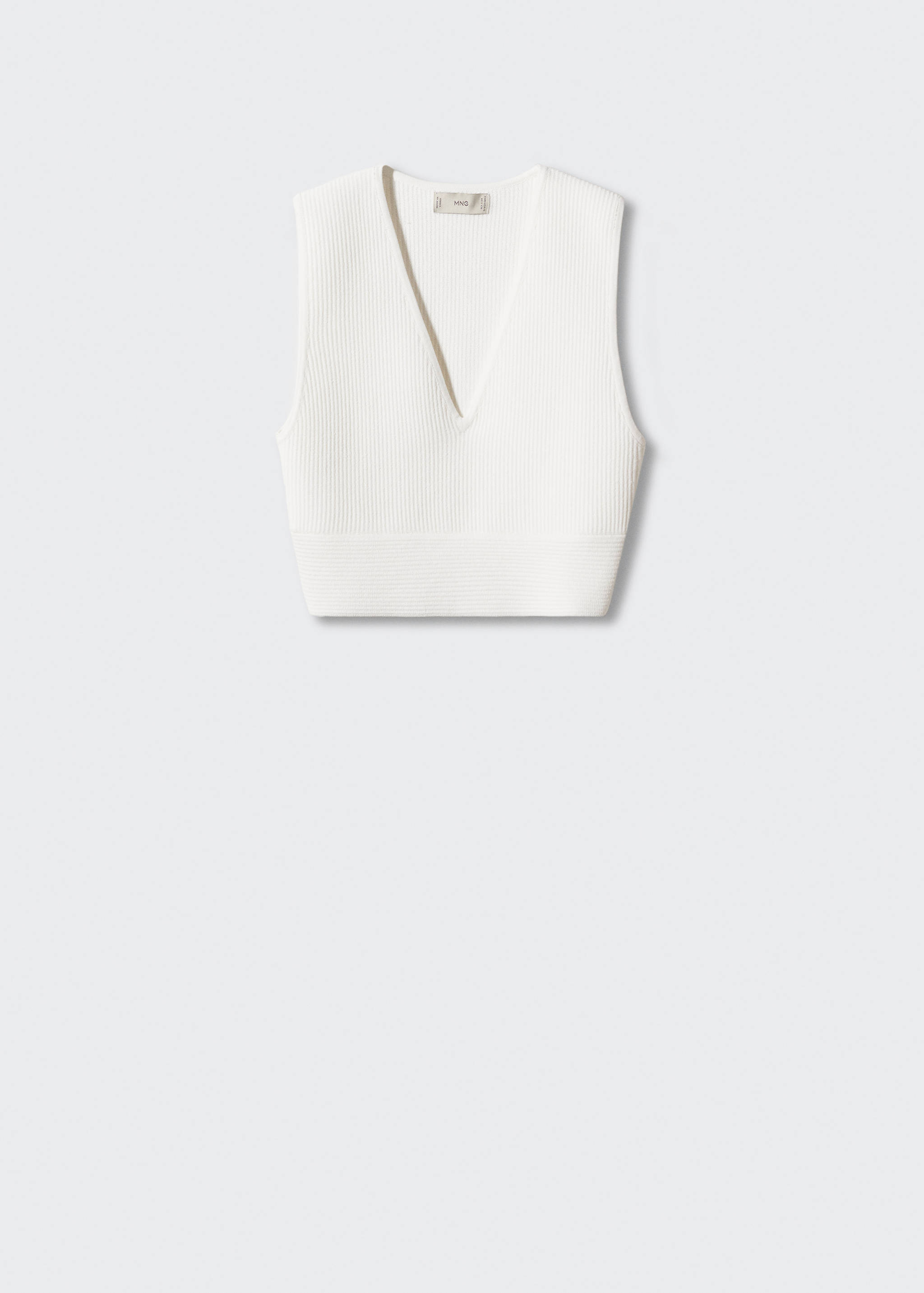 Ribbed crop top - Article without model