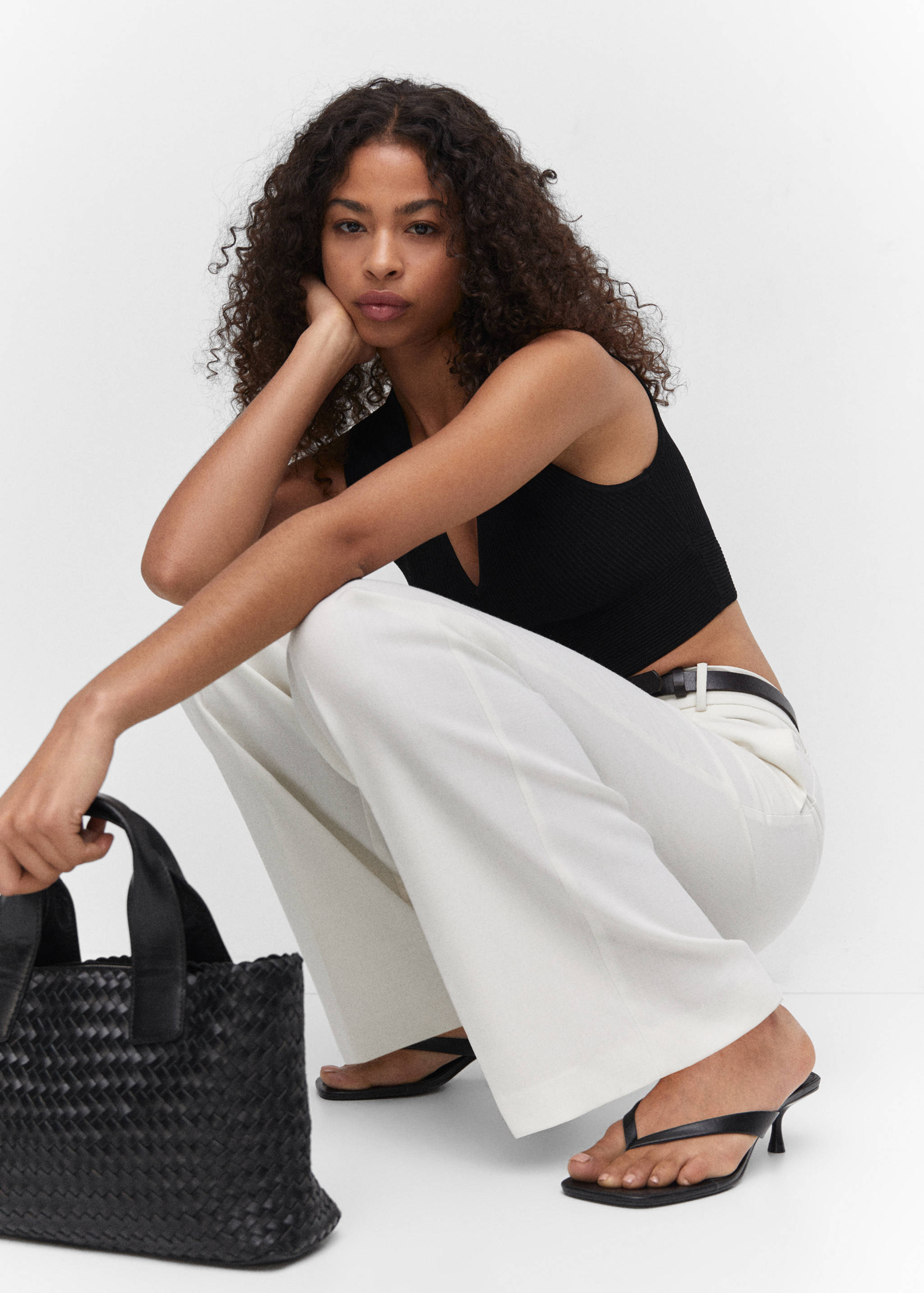 Ribbed crop top - Details of the article 2