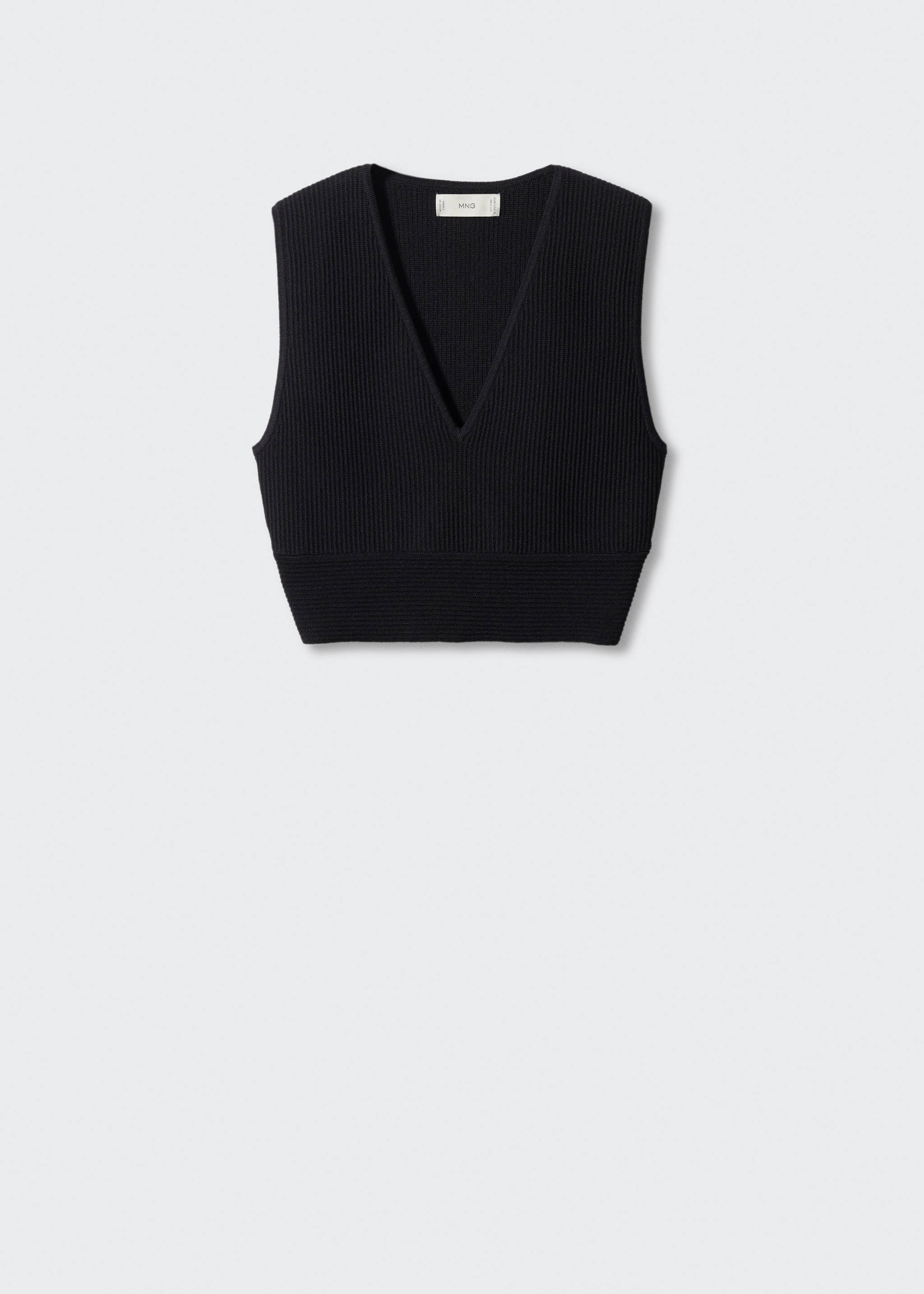 Ribbed crop top - Article without model