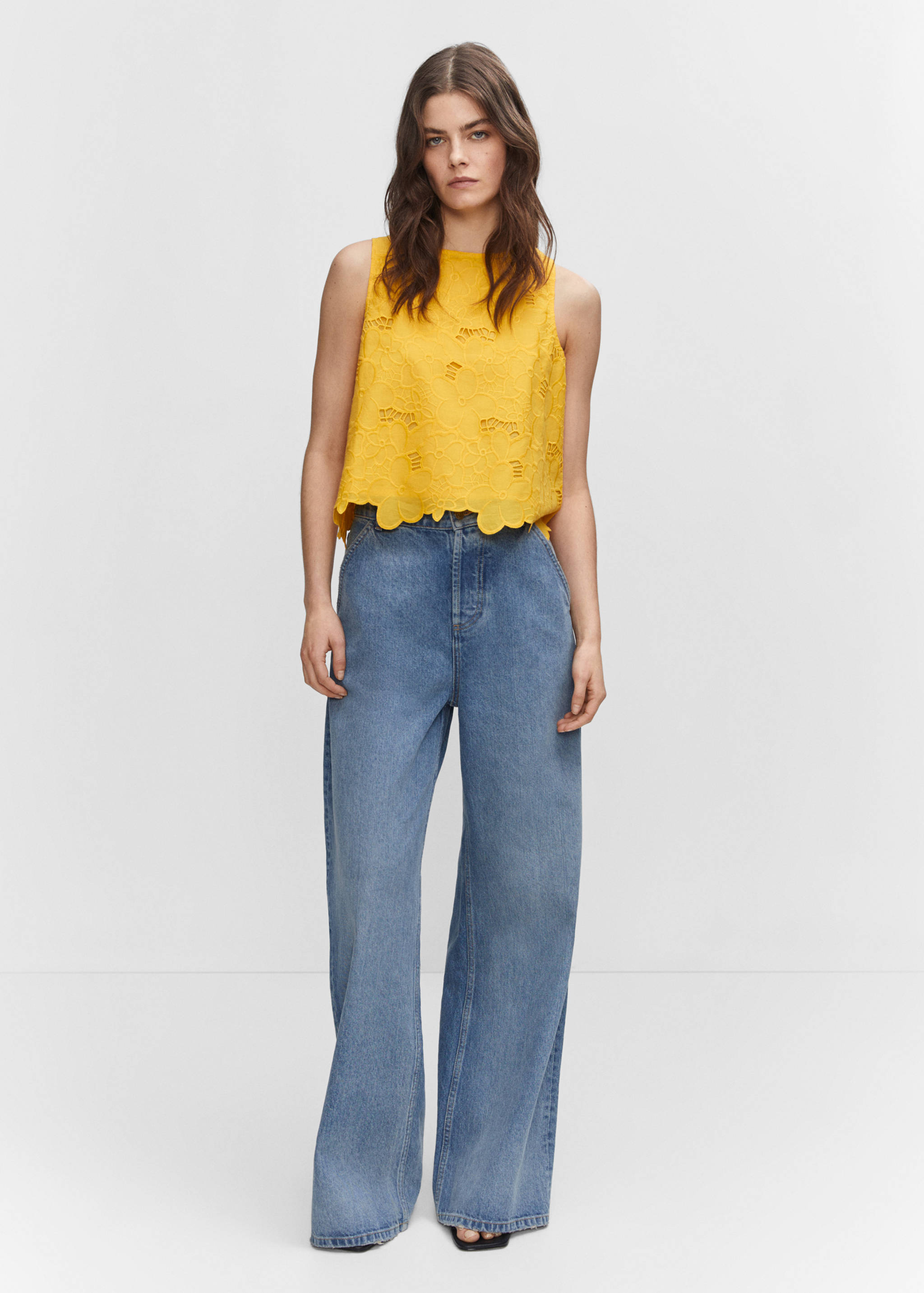 Blouse broderies ajourées - Plan général