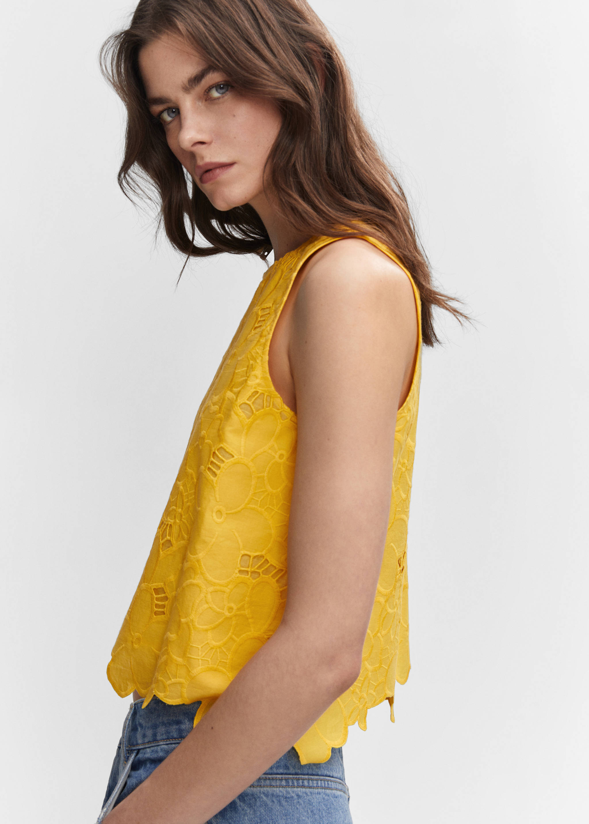 Blouse broderies ajourées - Détail de l'article 1