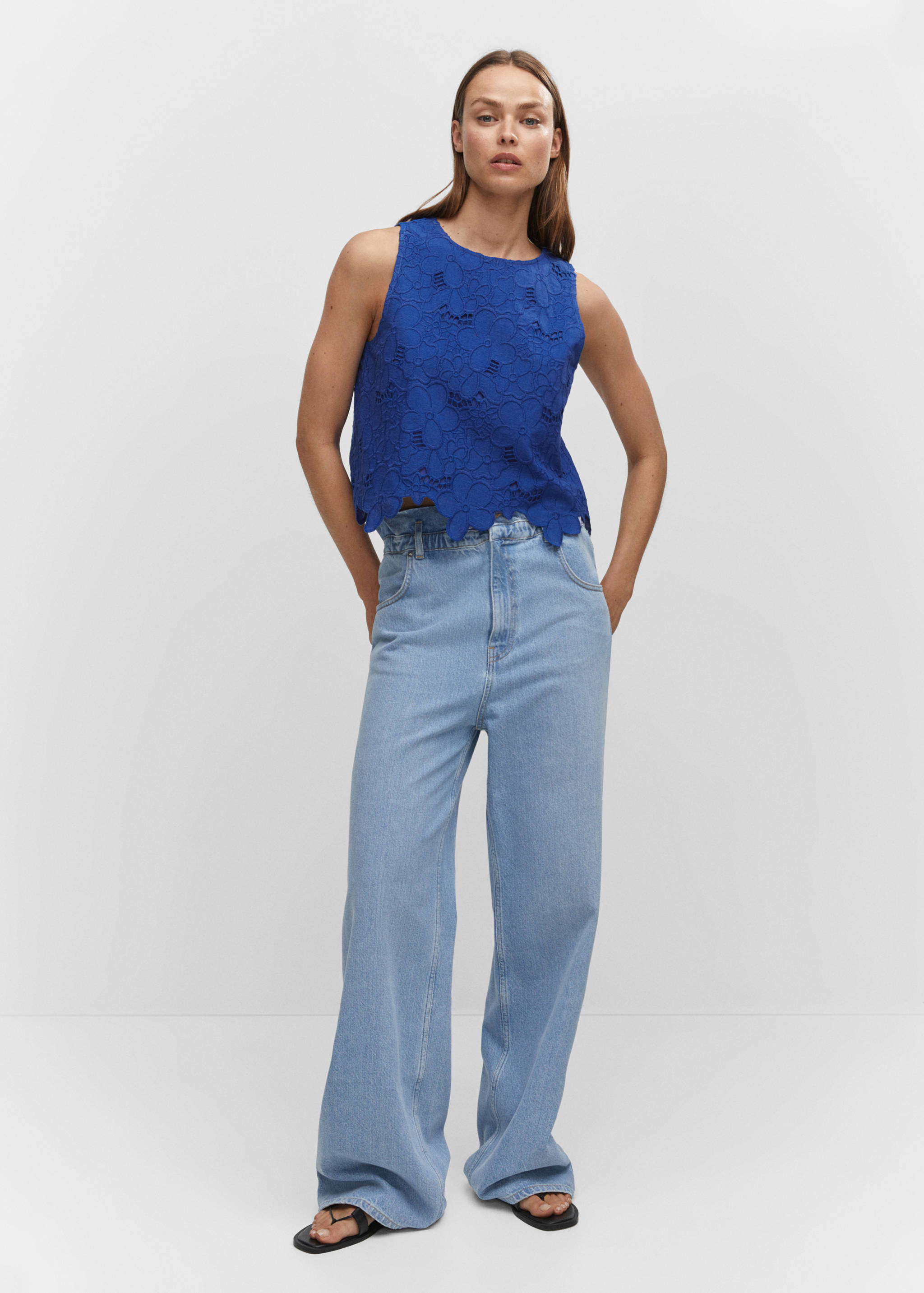 Blouse broderies ajourées - Plan général