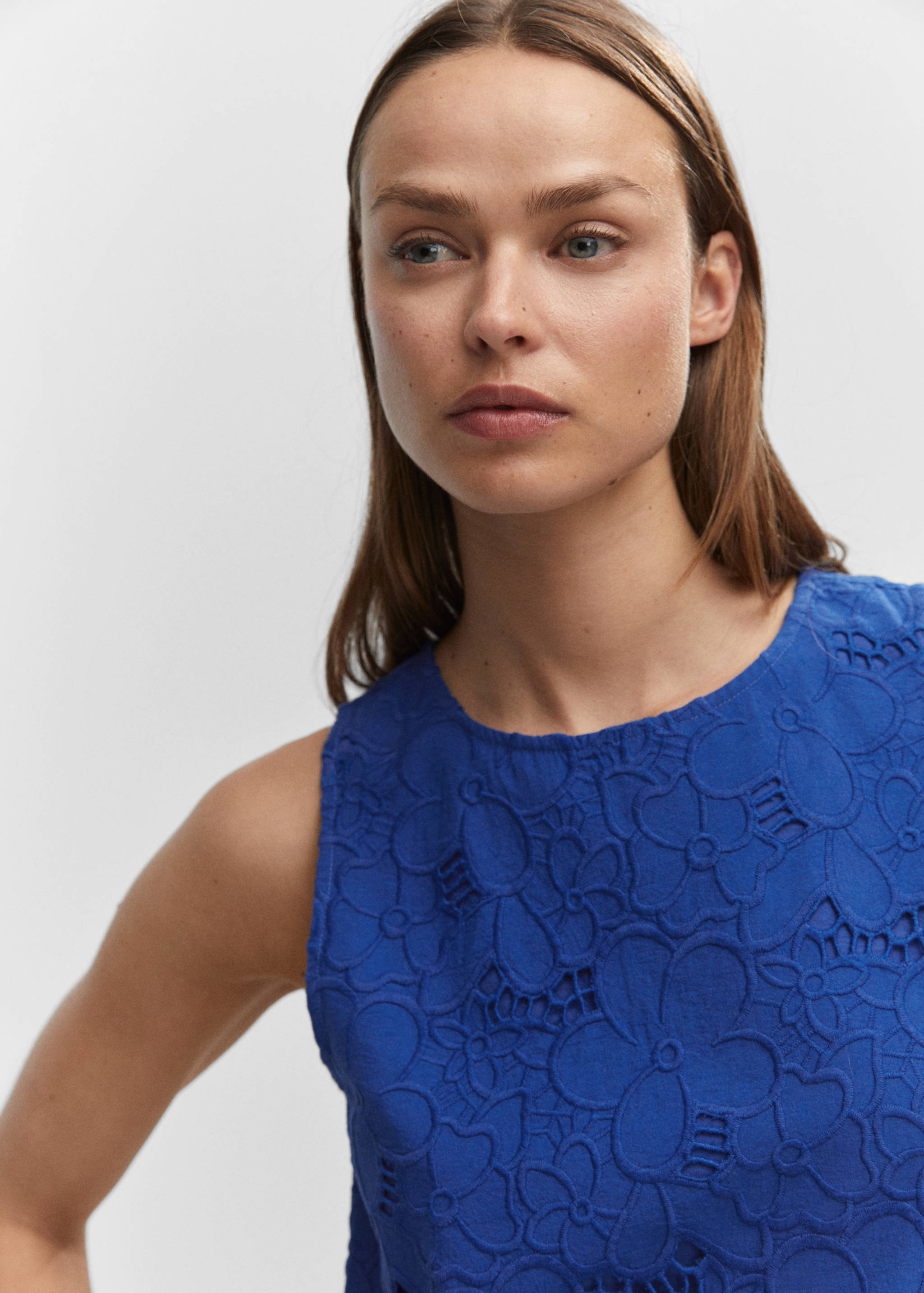 Blouse broderies ajourées - Détail de l'article 1