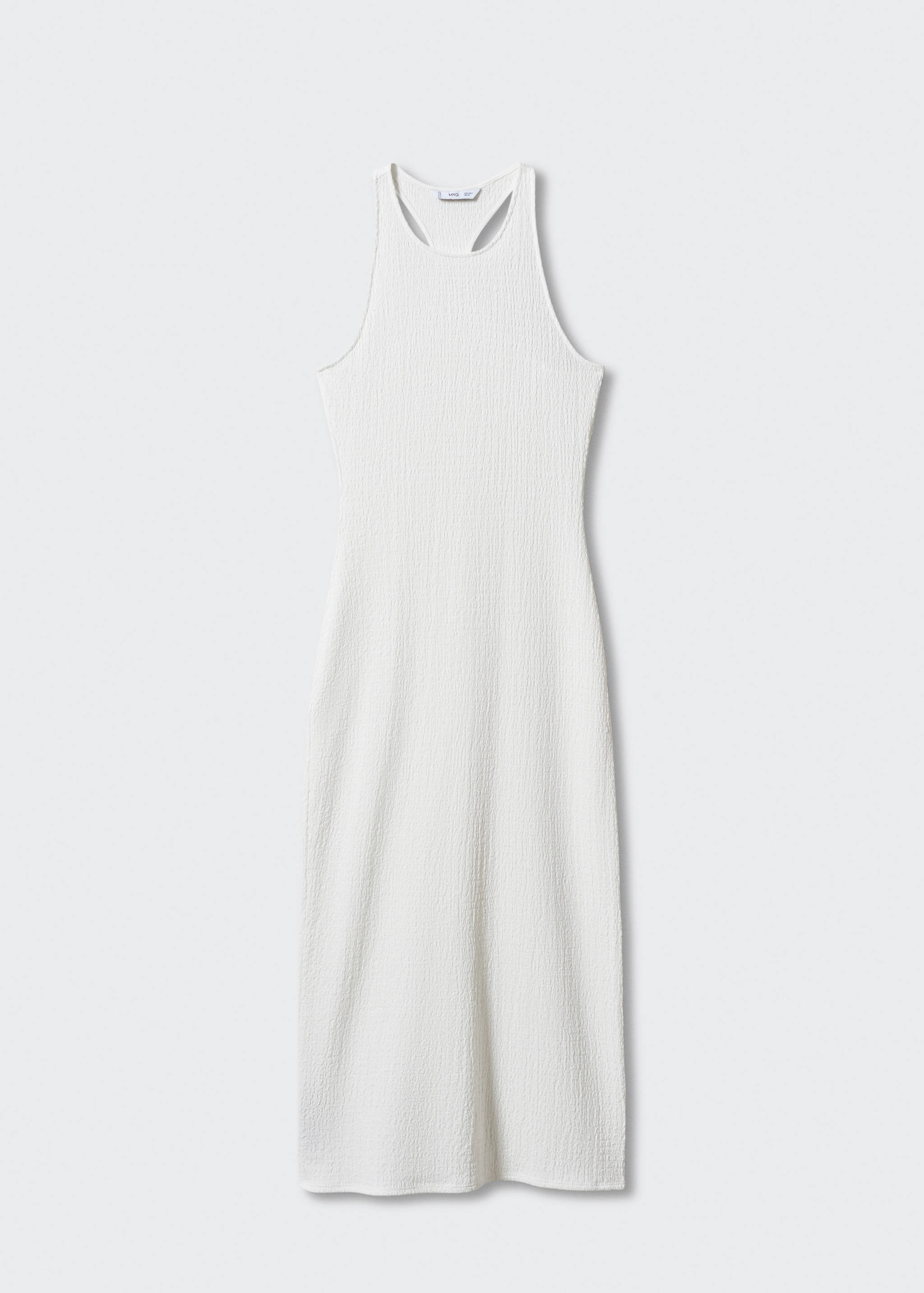 Texturiertes Kleid mit Schlitz - Artikel ohne Model