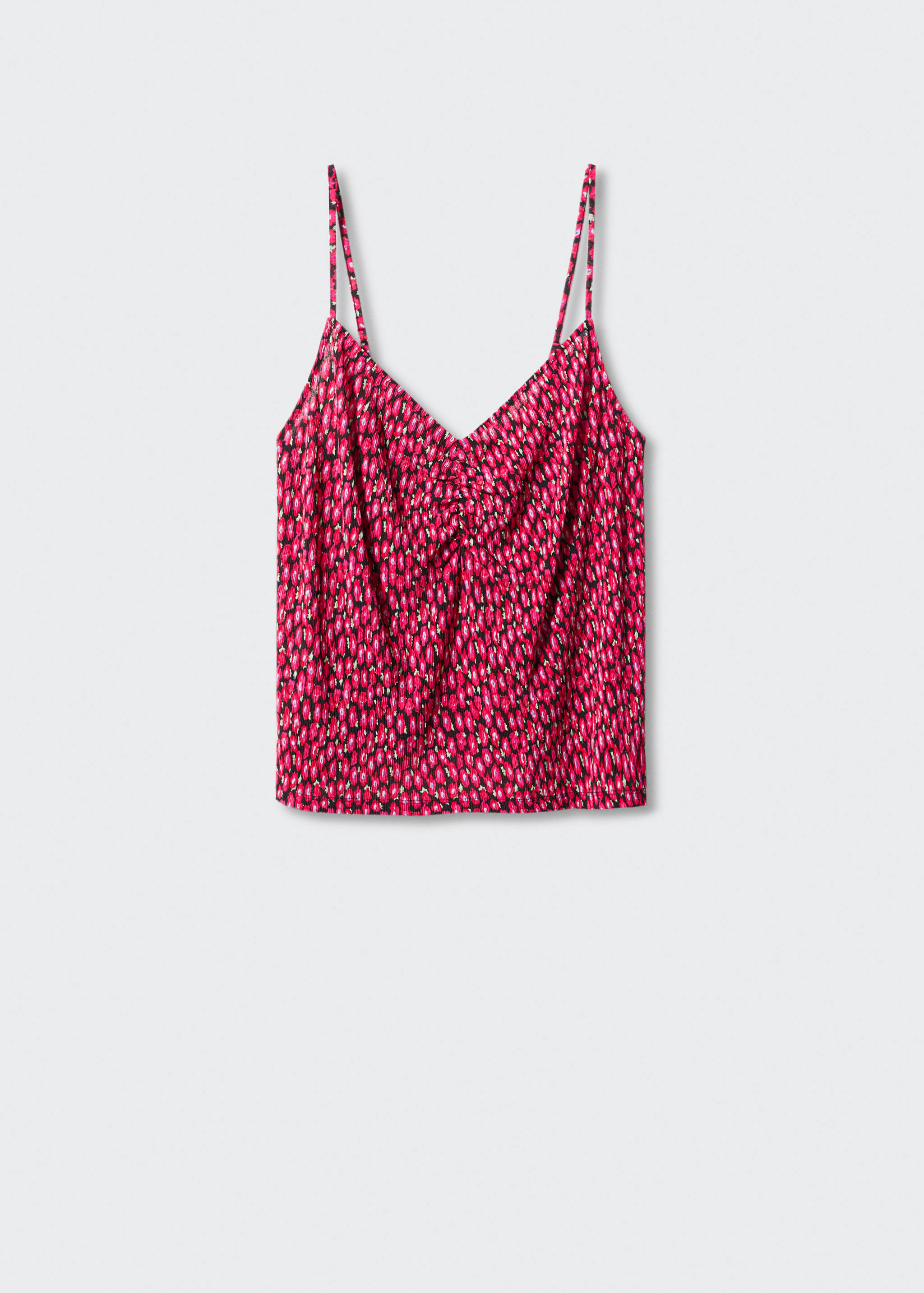 Top fruncido estampado - Artículo sin modelo