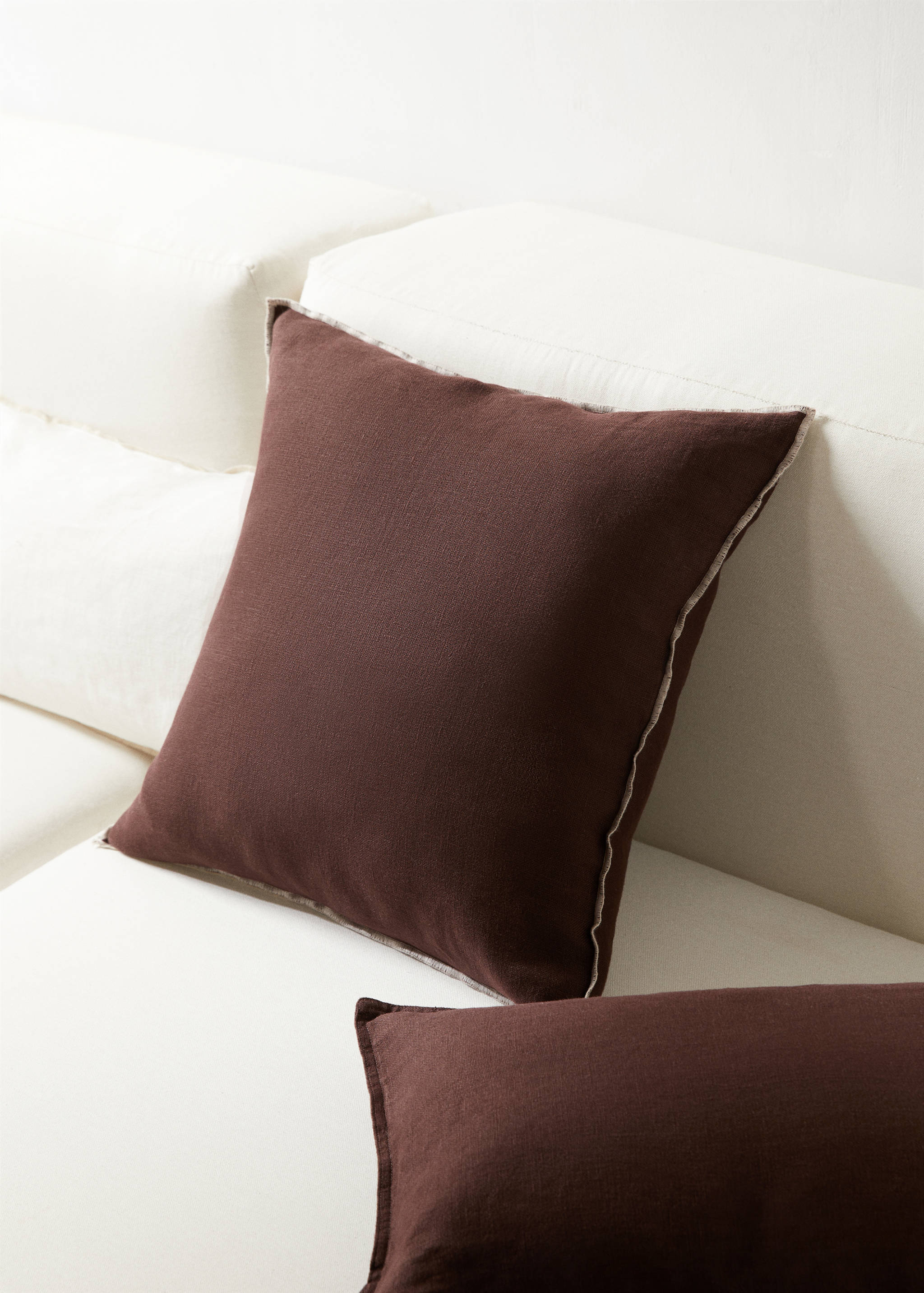 100% linen cushion case 45x45cm - General plane