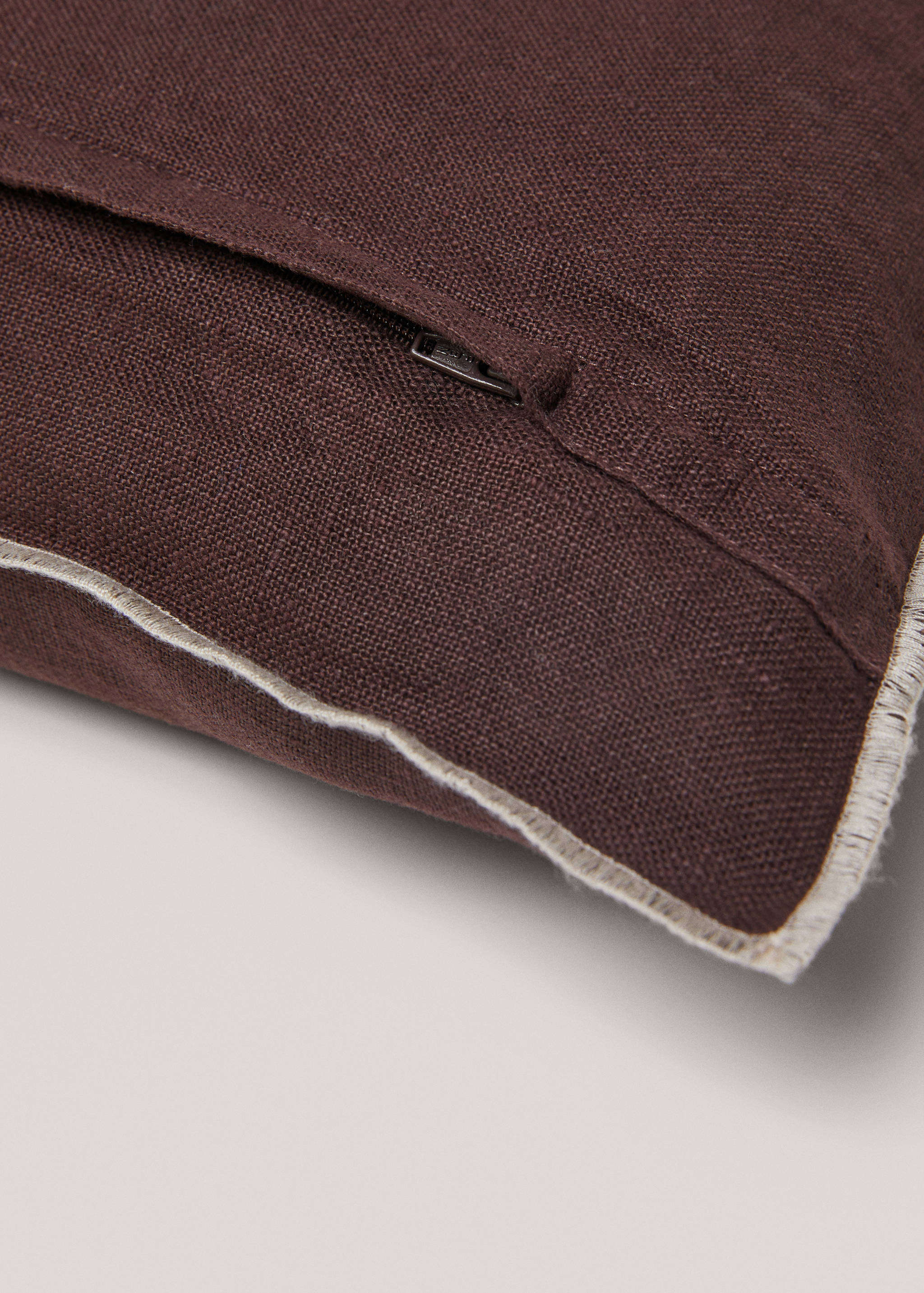 100% linen cushion case 45x45cm - Details of the article 3