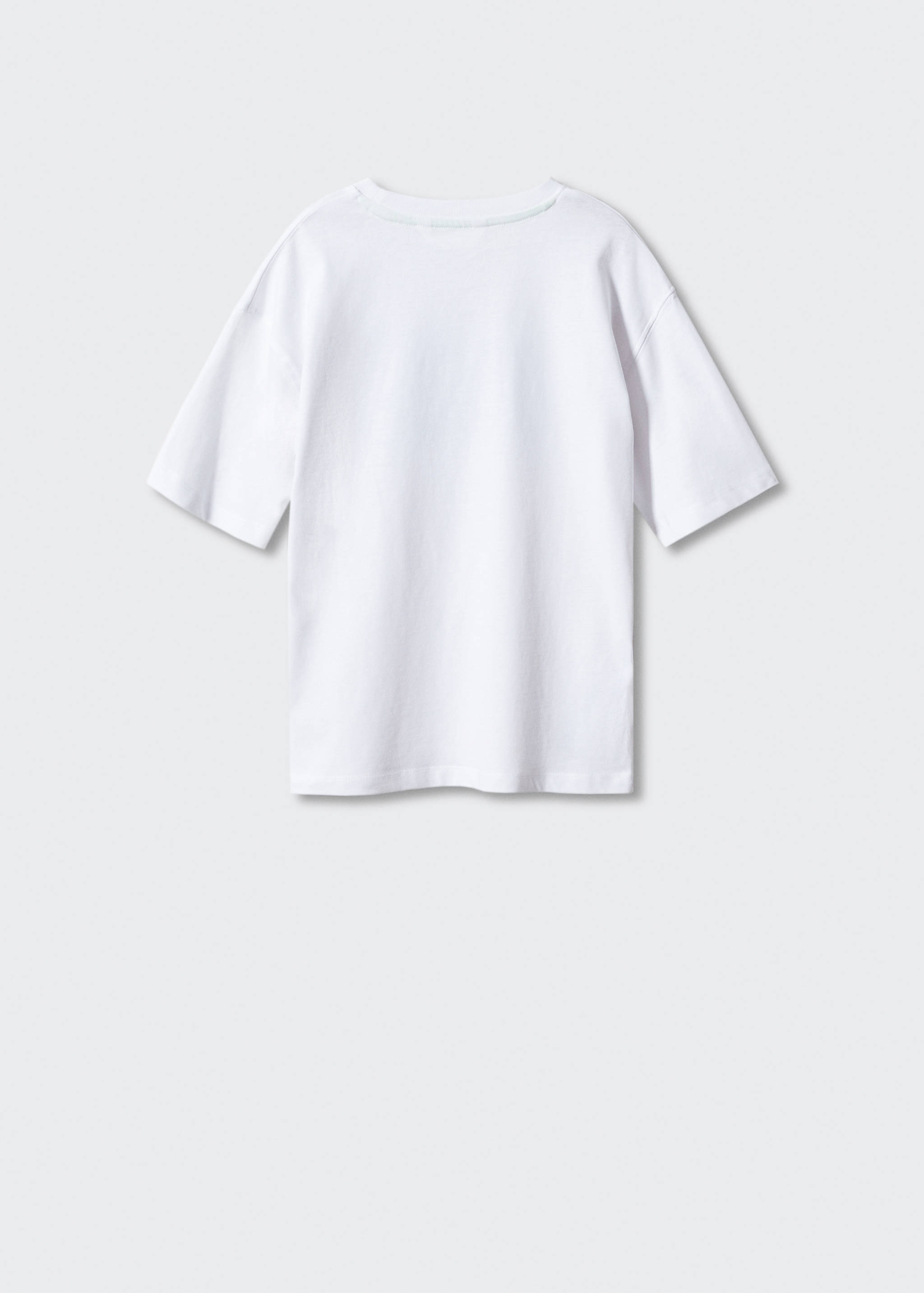 Tričko s potiskem reliéfních písmen - Zadní strana zboží