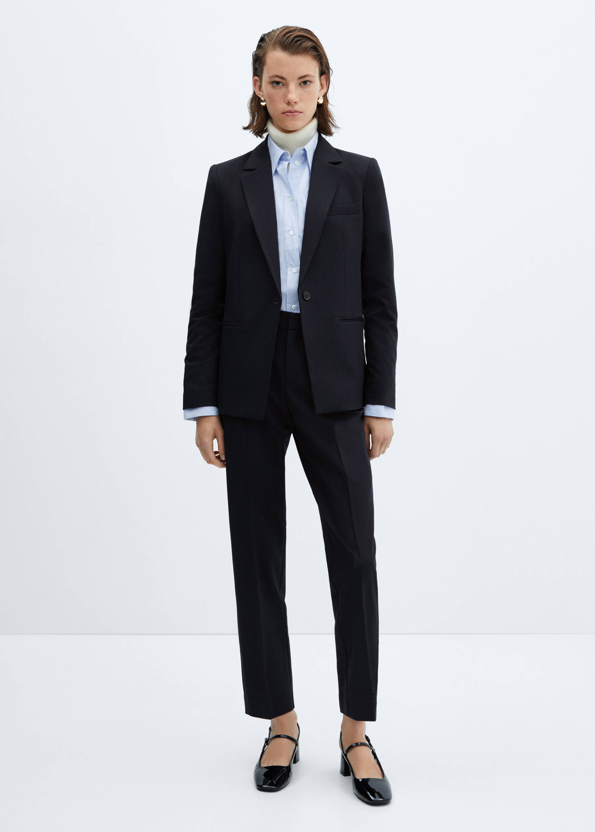 Fitted essential suit jacket - General plane