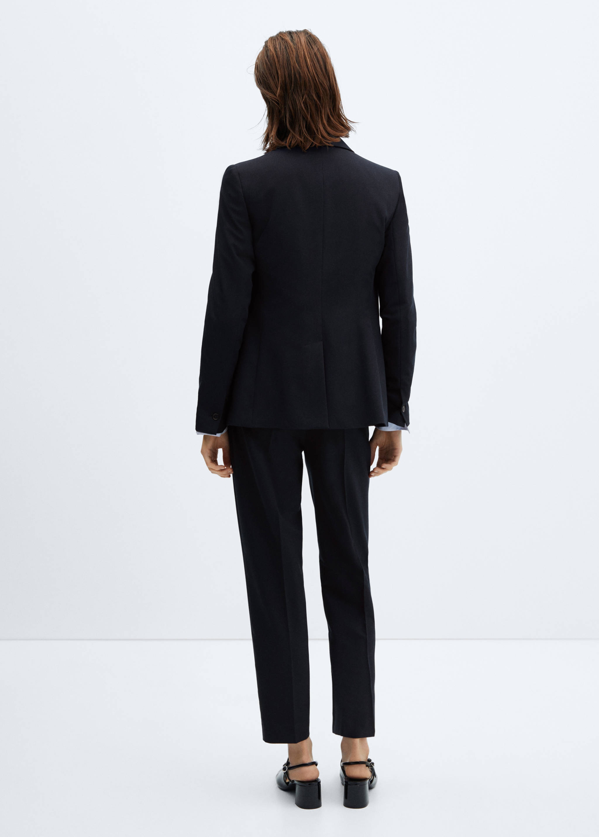 Fitted essential suit jacket - Reverse of the article