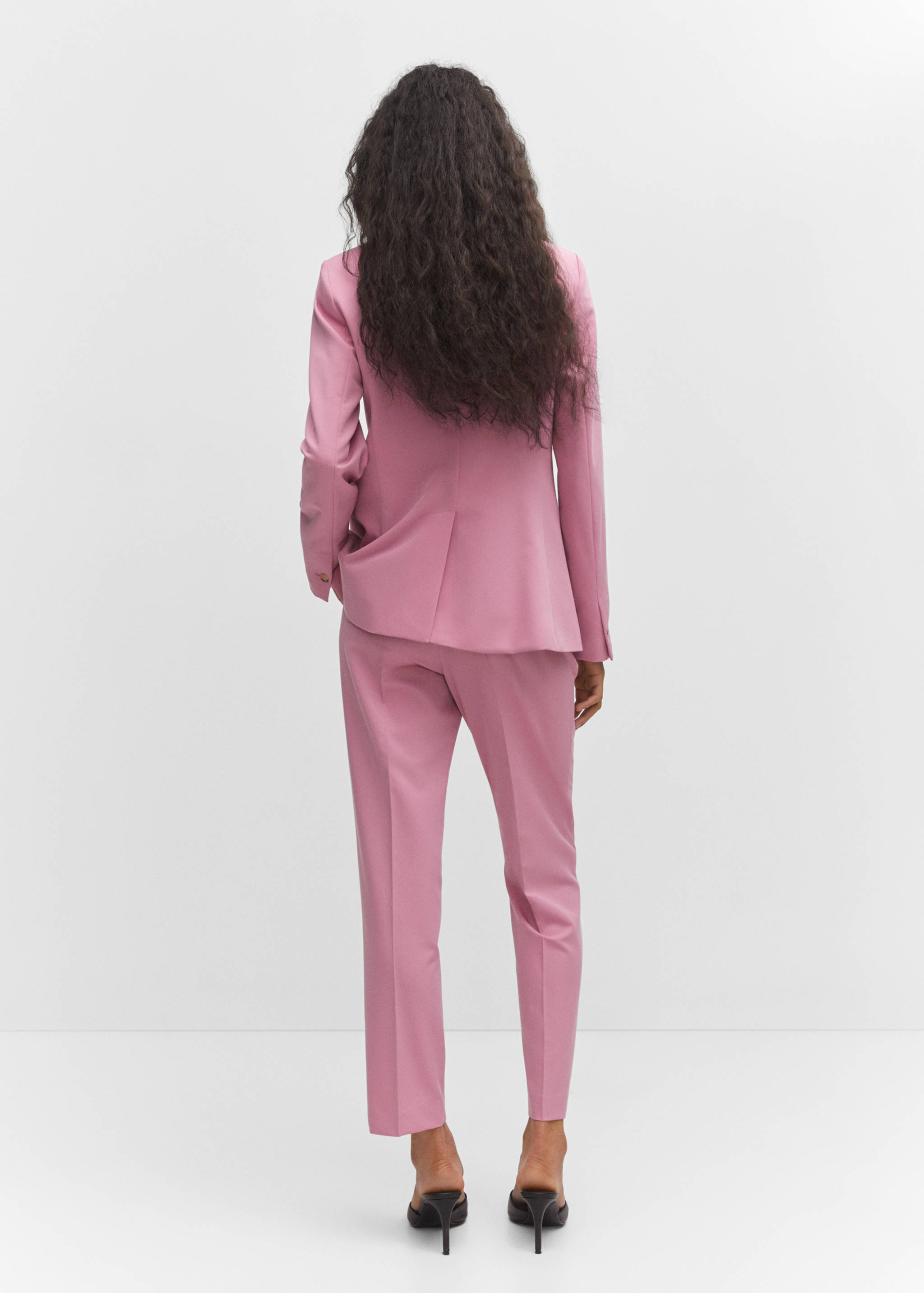 Fitted essential suit jacket - Reverse of the article