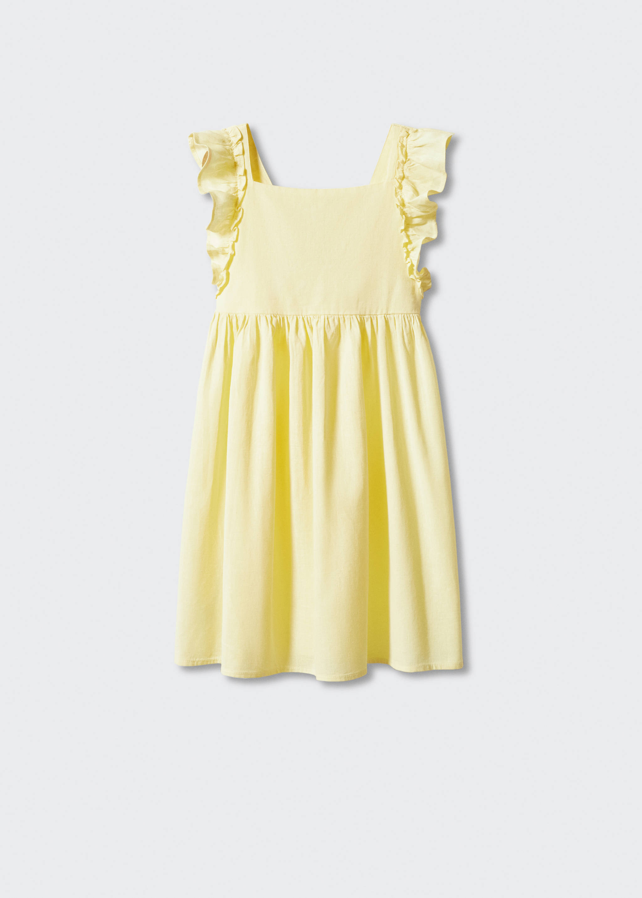 Linen dress with gathered detail - Article without model