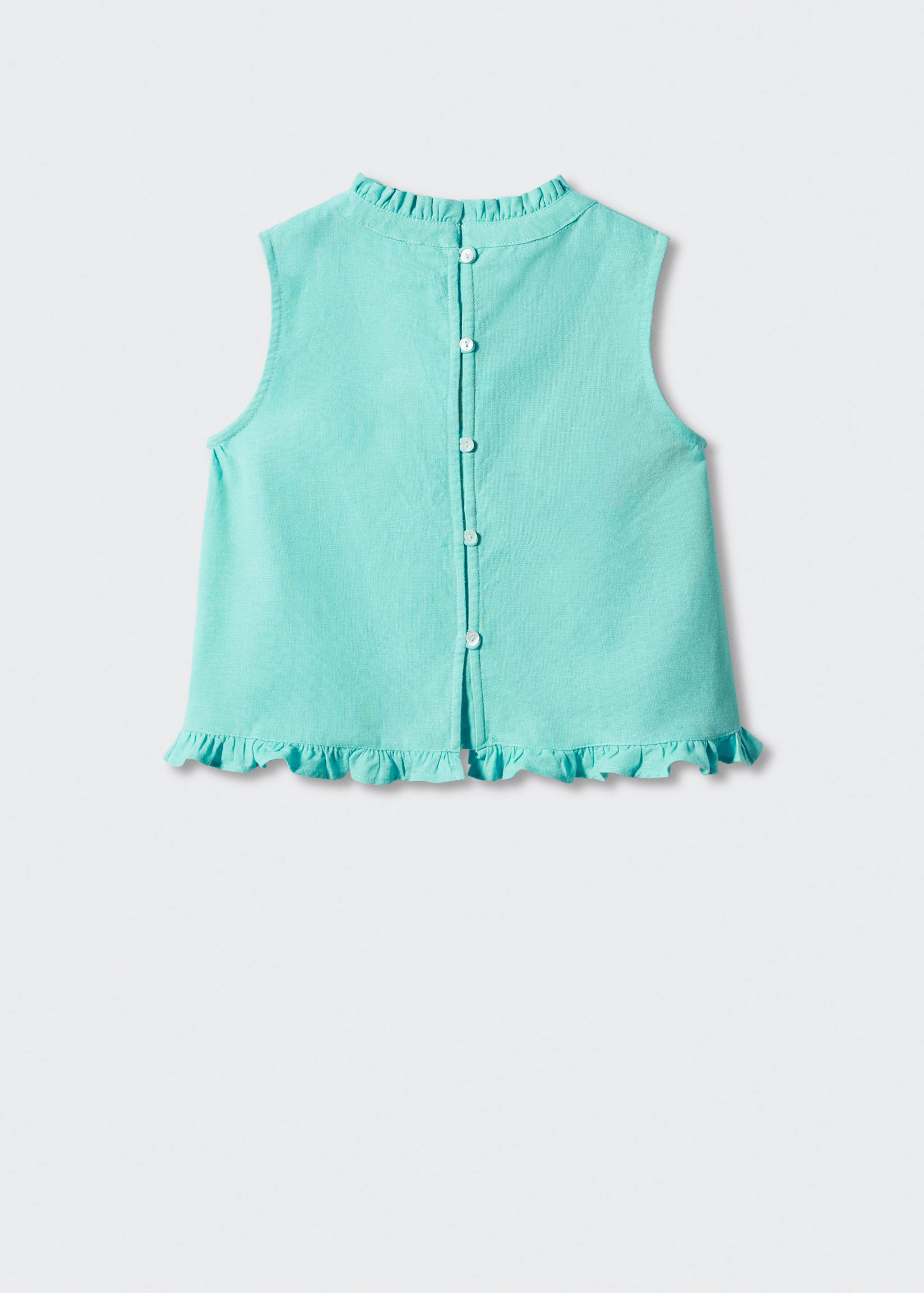 Gathered cotton blouse - Reverse of the article