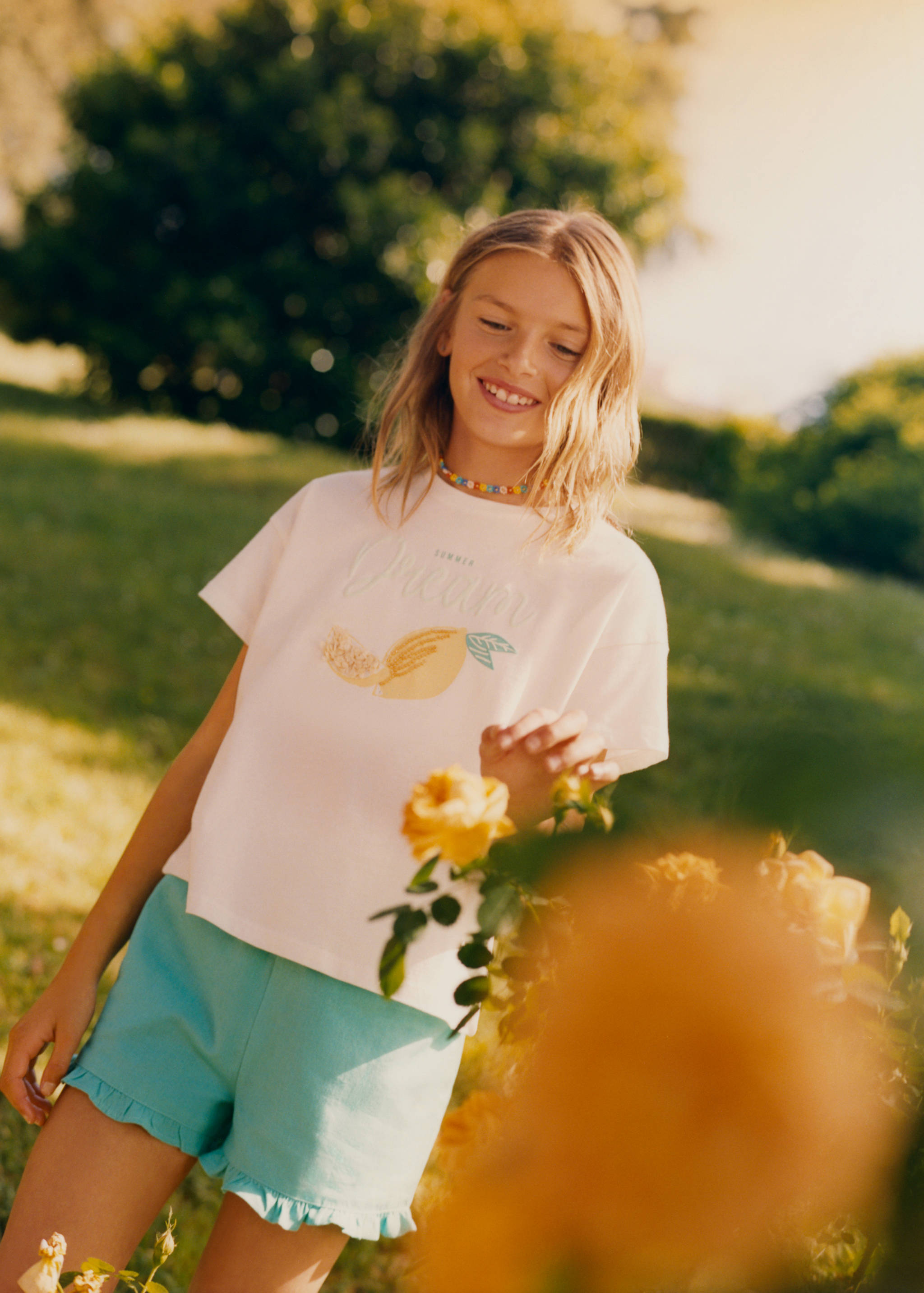 Shorts with gathered detail - Details of the article 5