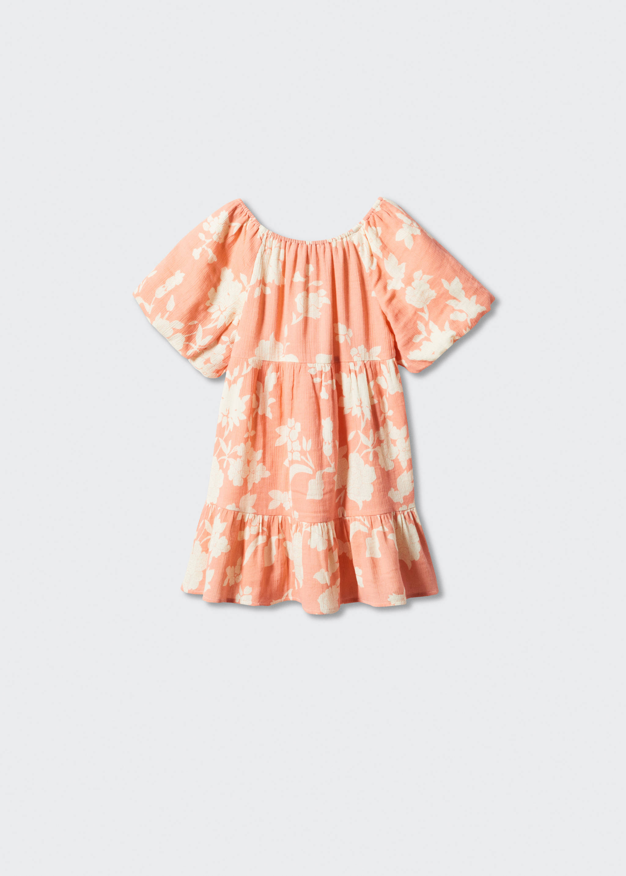 Kleid mit plissierten Volantdetails - Rückseite des Artikels