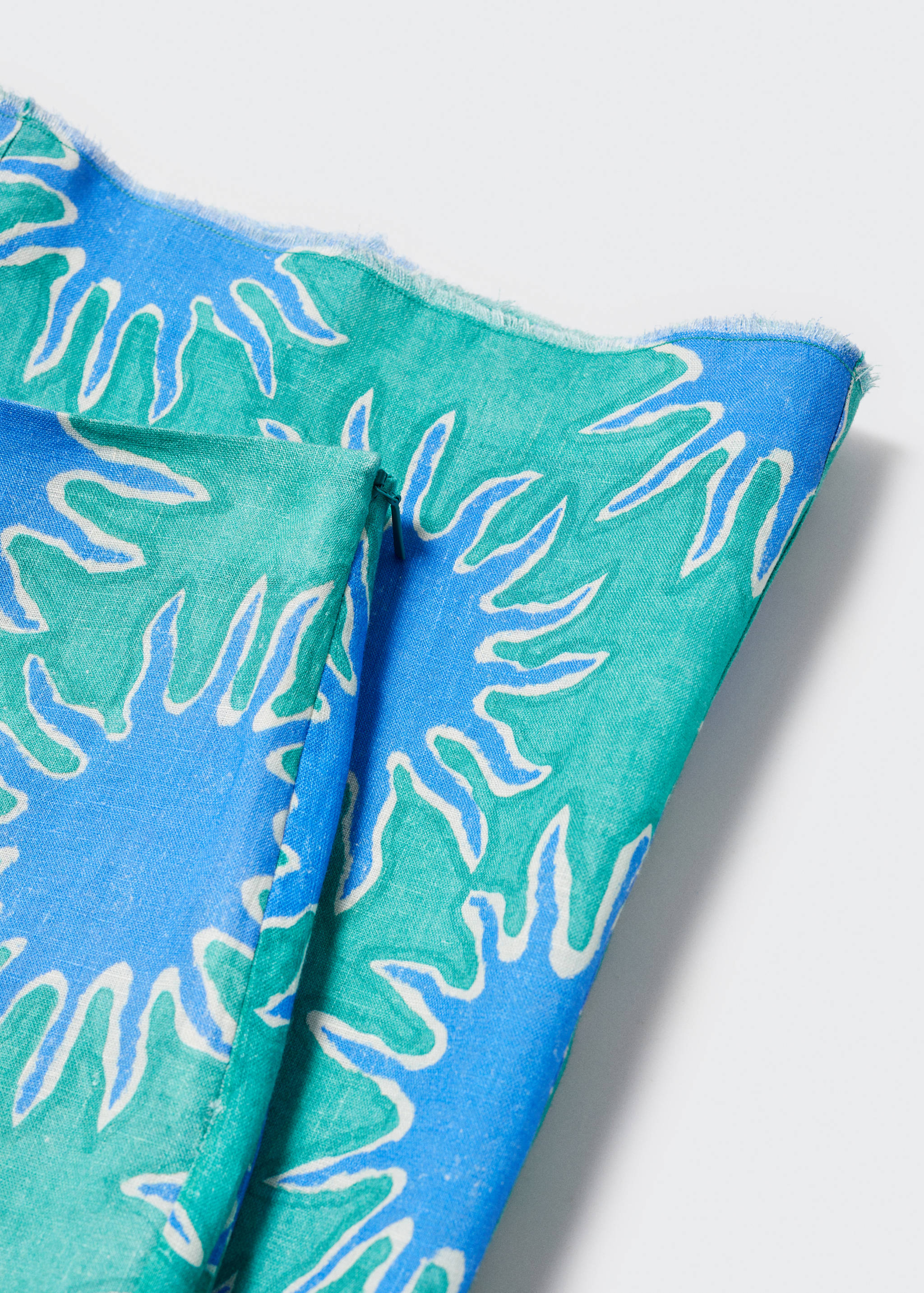 Pantalon wideleg lin imprimé - Détail de l'article 8