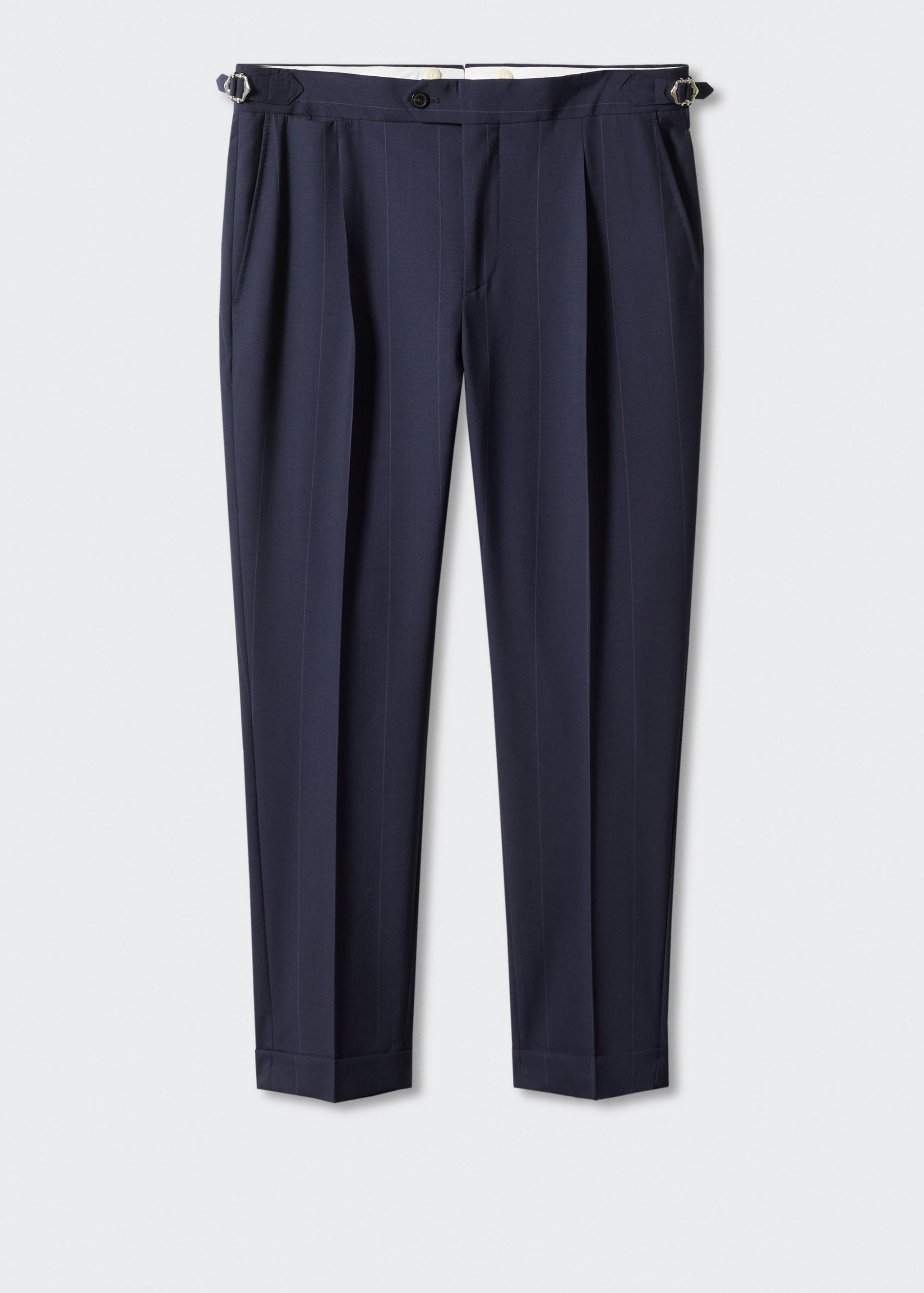 Virgin wool striped suit pants - Article without model