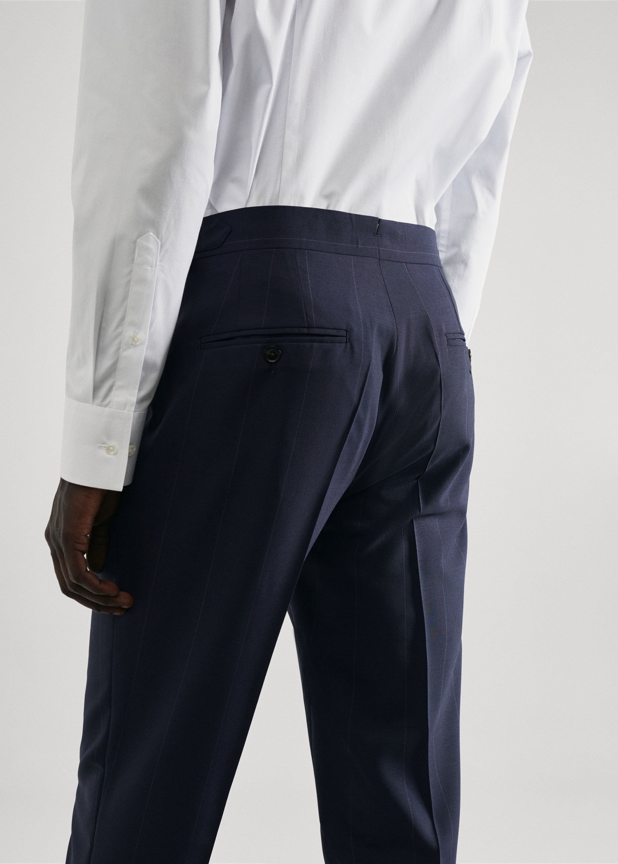 Pantalons vestit llana verge ratlles - Detall de l'article 6