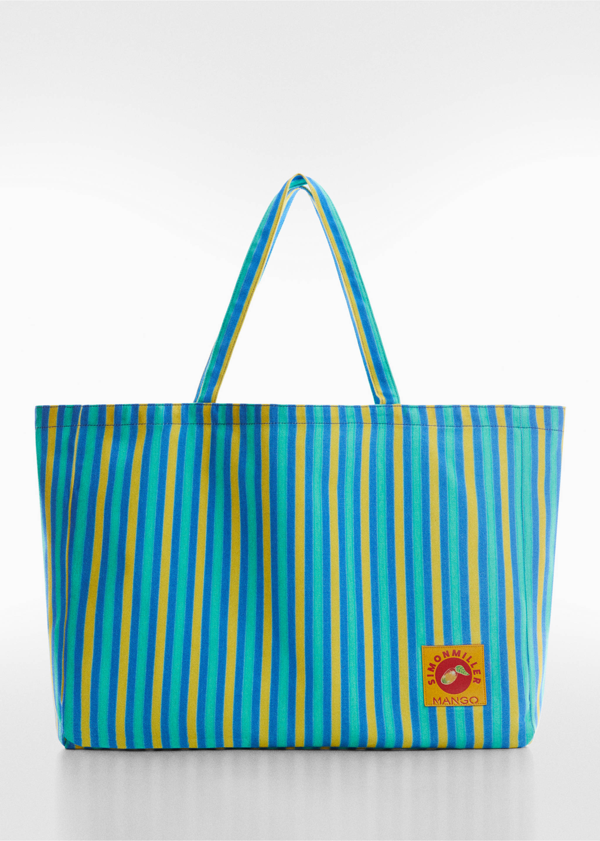 Multi-coloured striped maxi bag - Article without model, Blue. Ref: 57040449-00.