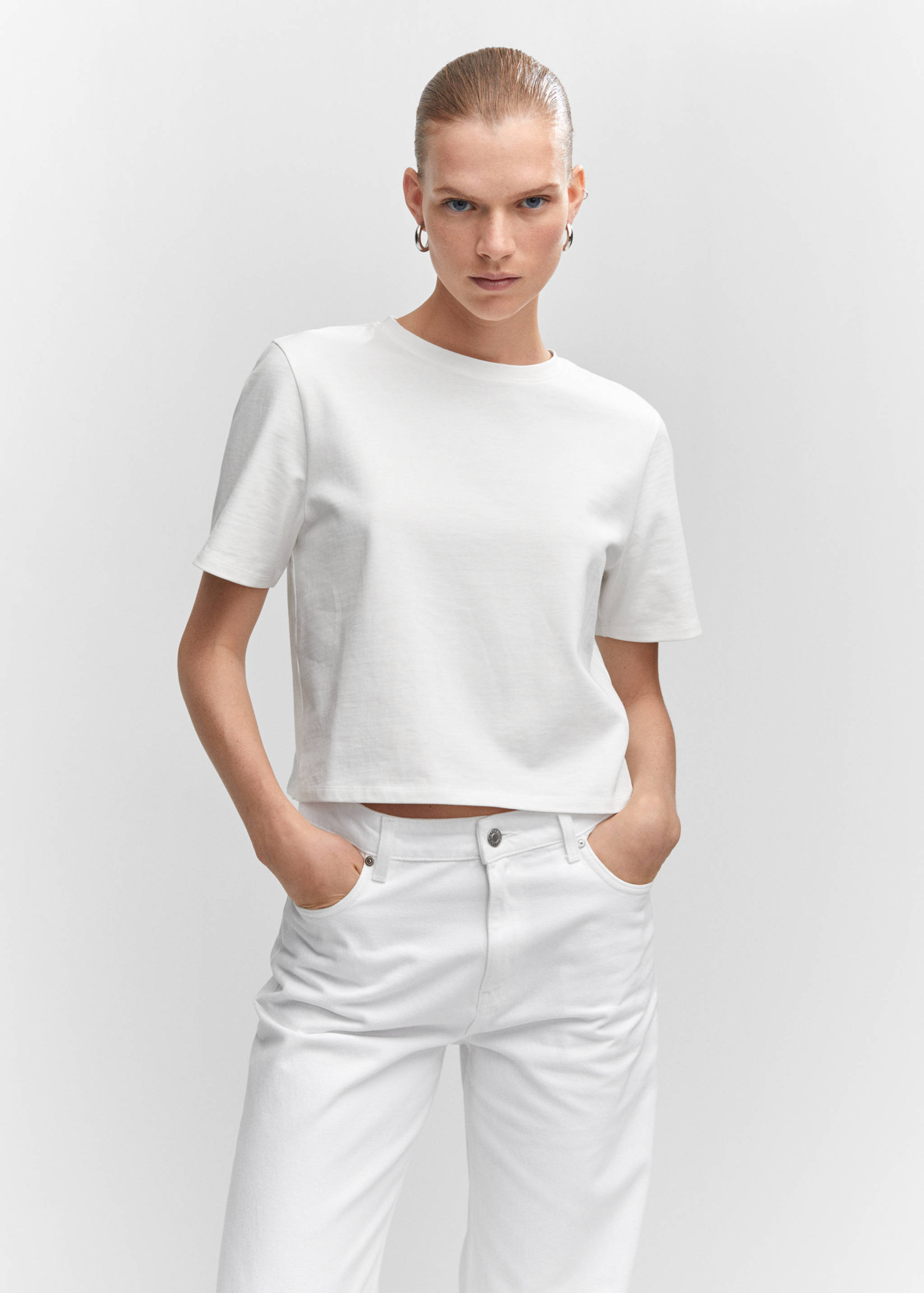 High-rise wideleg jeans  - Details of the article 1