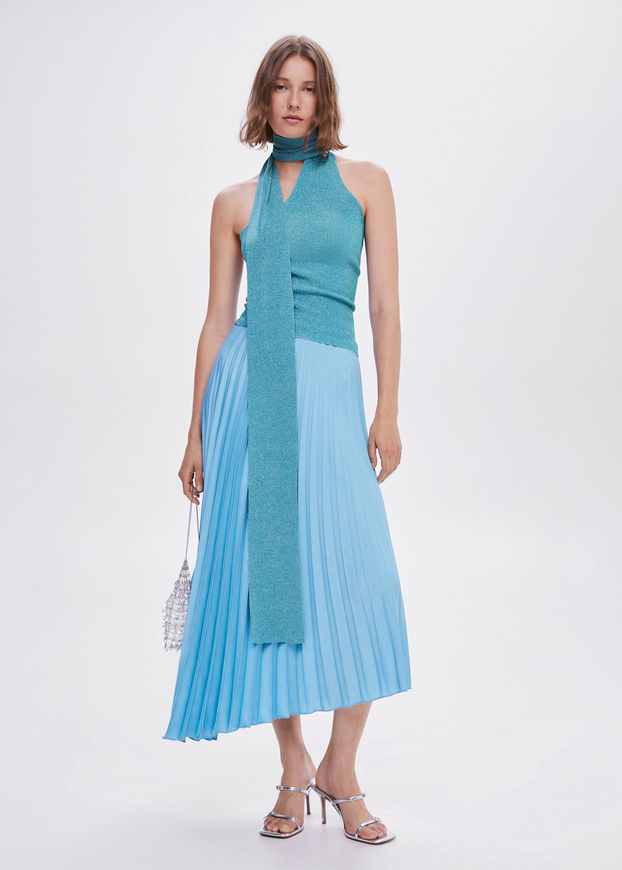 Top asymétrique Lurex - Plan général