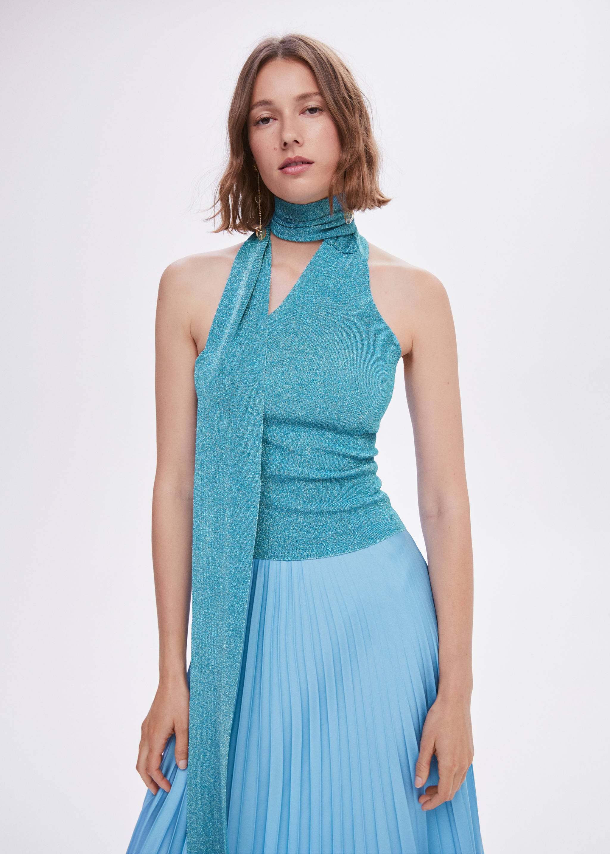 Top asymétrique Lurex - Plan moyen