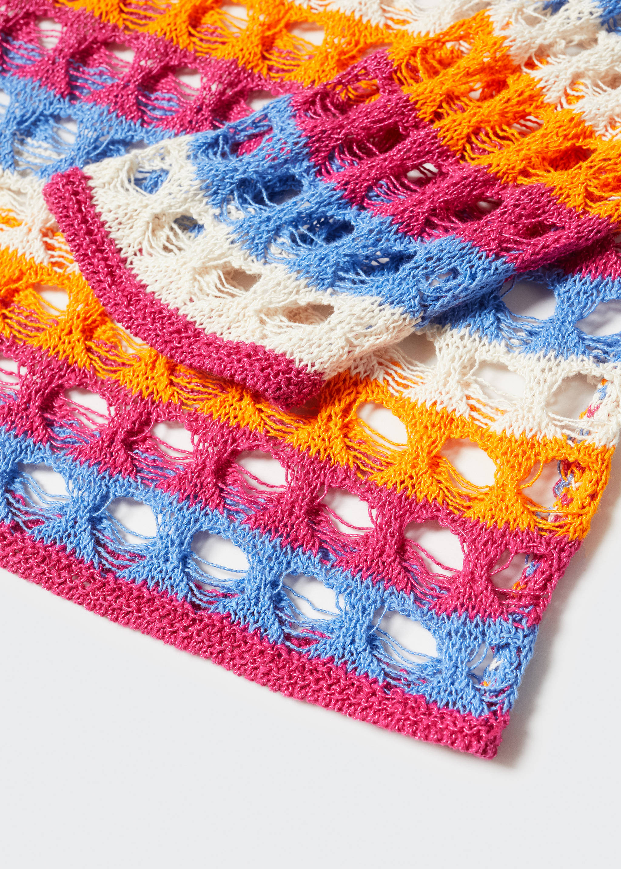 Multi-colored crochet sweater - Details of the article 8