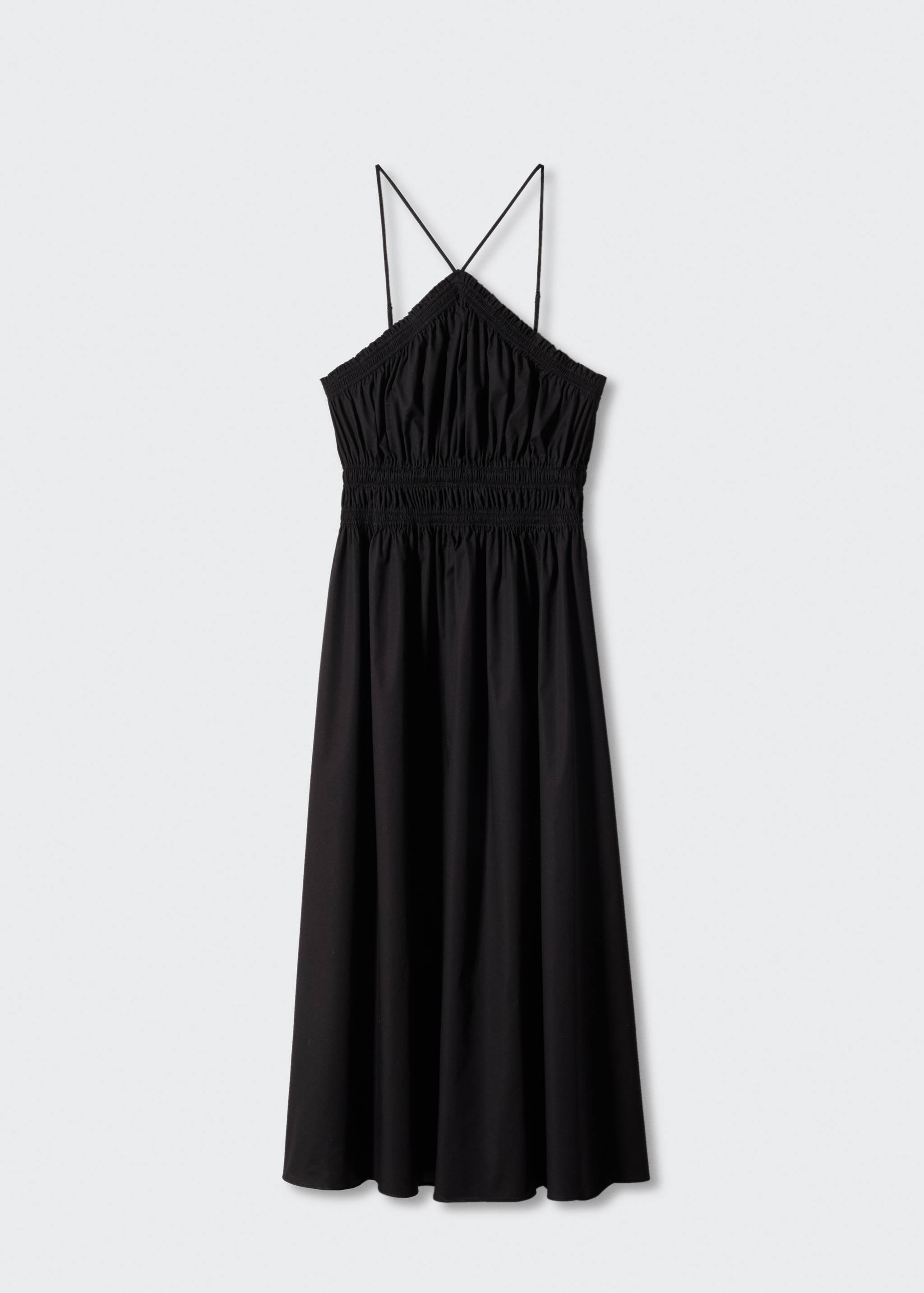 Halter-neck dress with ruffle details - Article without model