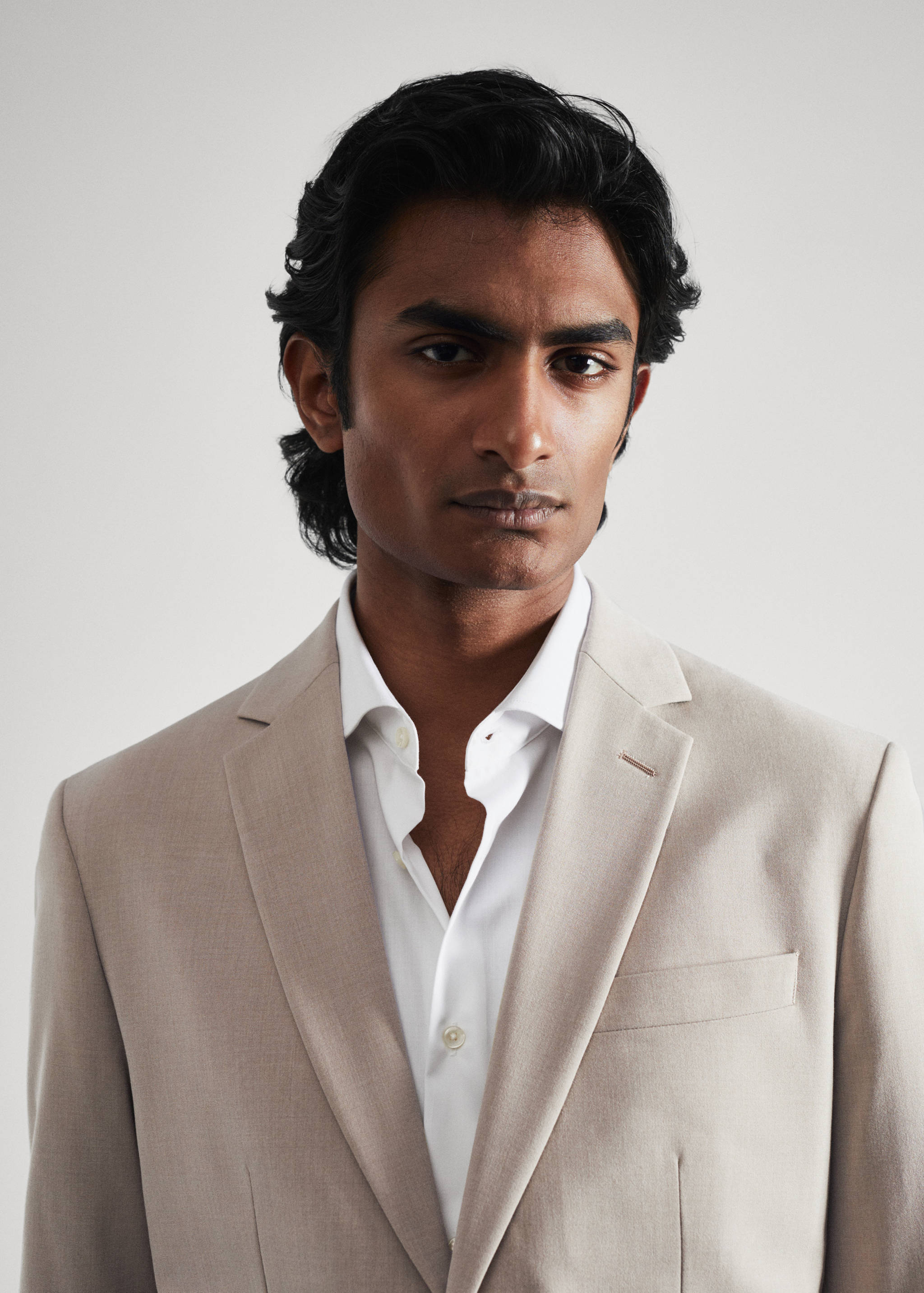 Slim Fit-Anzugjacke aus Comfort-Stretch-Gewebe - Detail des Artikels 1