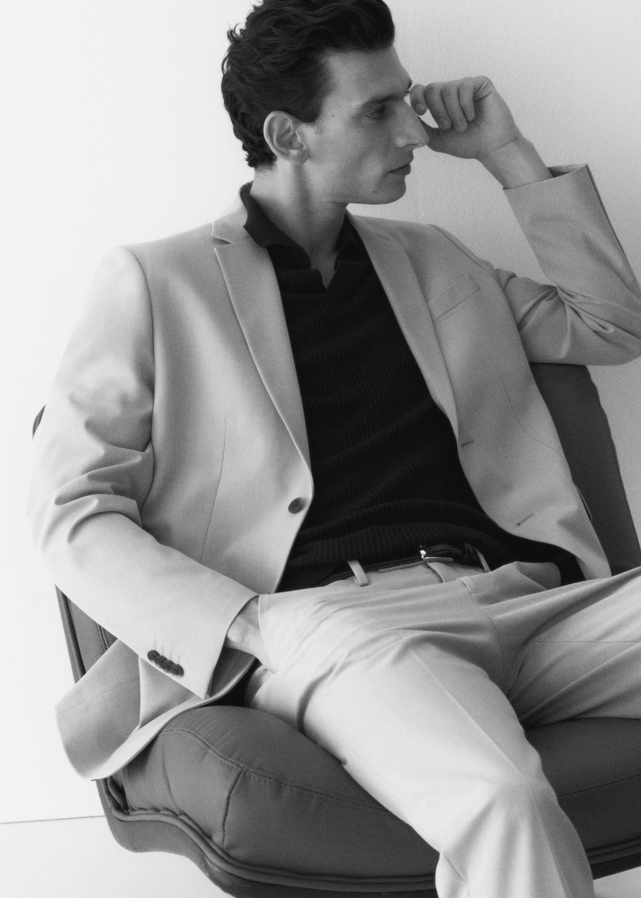 Slim Fit-Anzugjacke aus Comfort-Stretch-Gewebe - Detail des Artikels 7