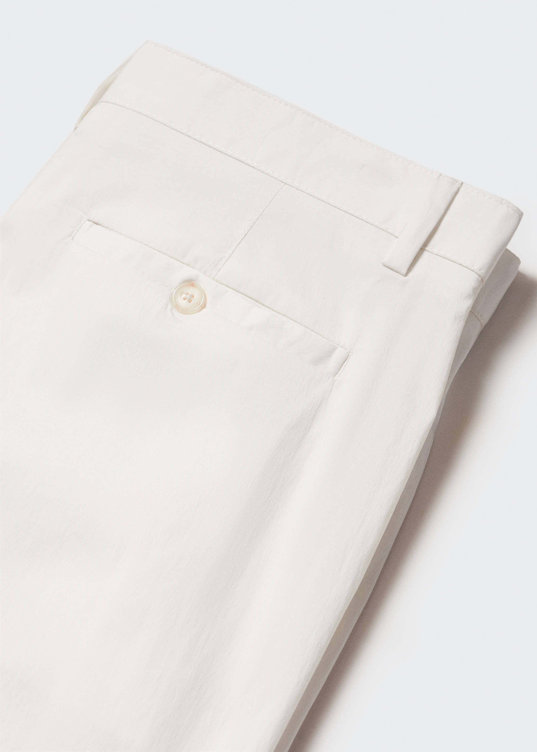 Cotton pleated Bermuda shorts - Details of the article 8