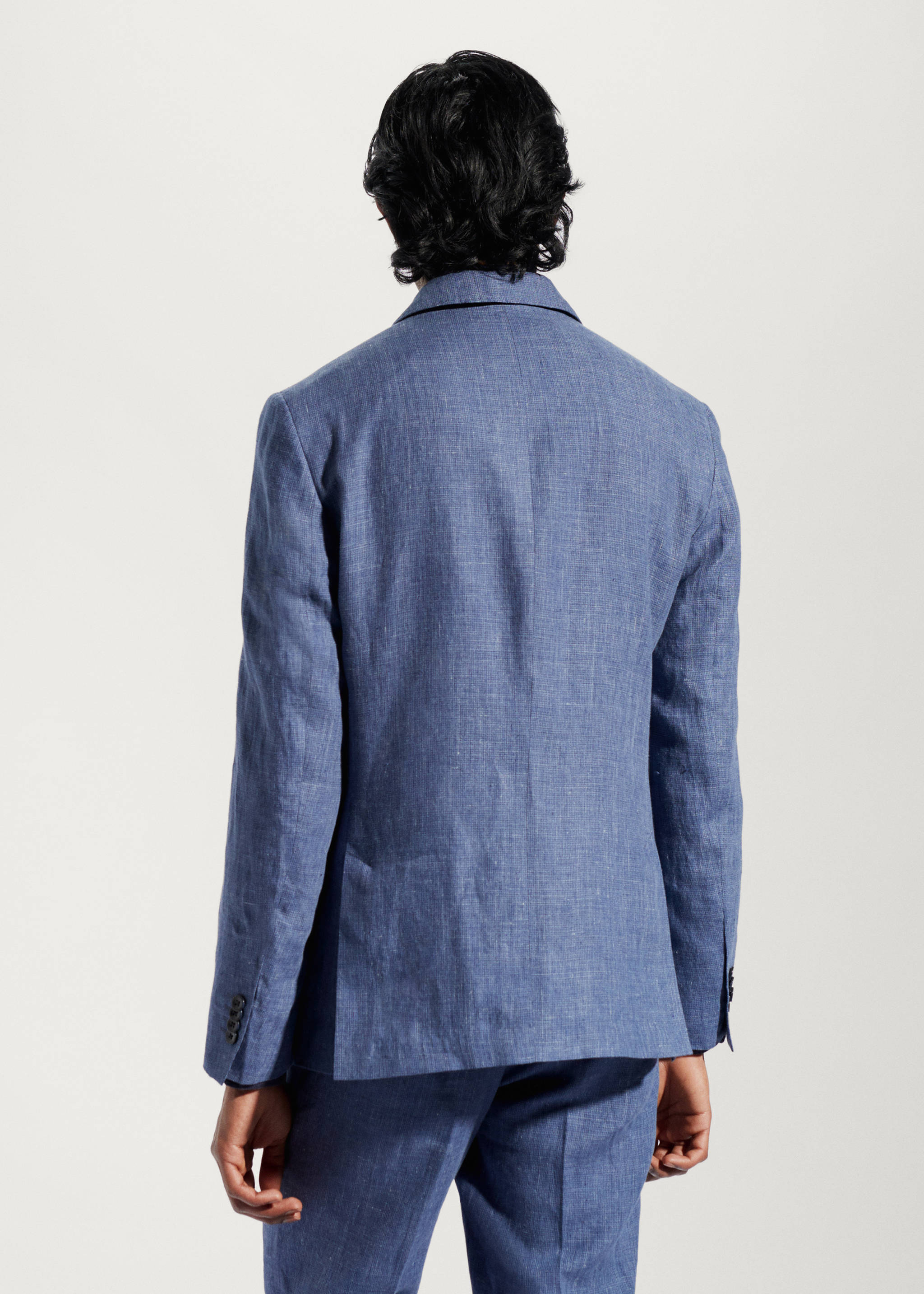 Veste costume 100 % lin - Verso de l’article