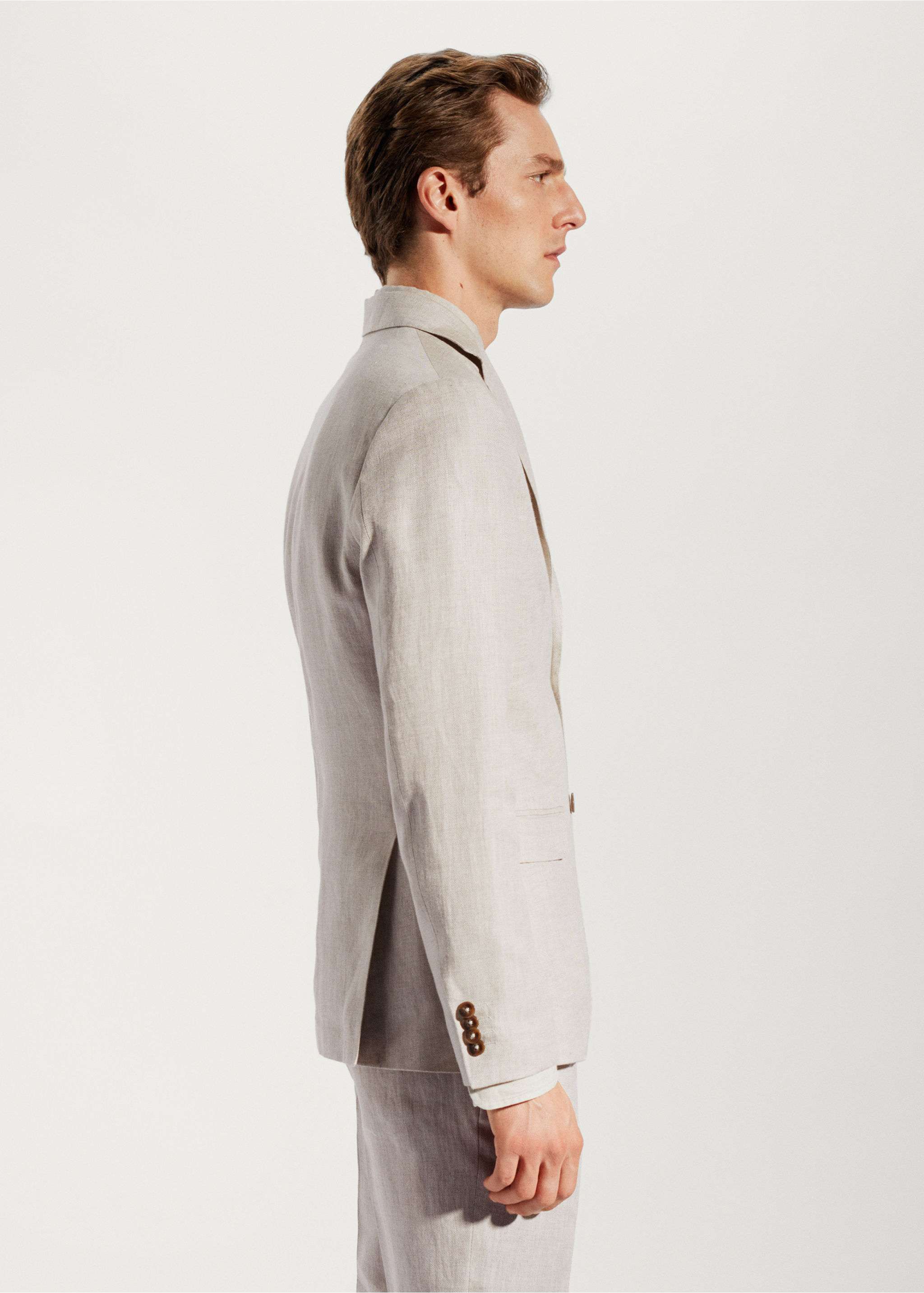 Blazer suit 100% linen - Details of the article 2