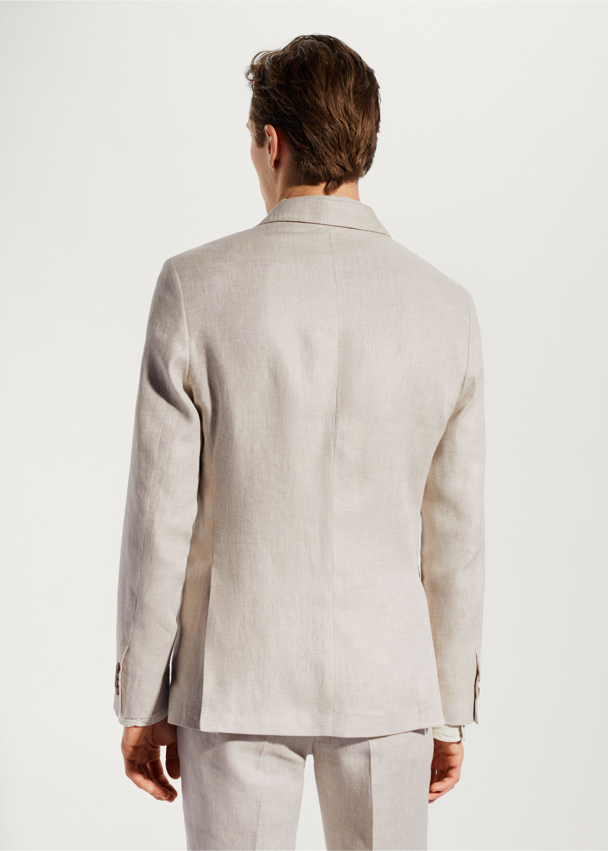 Blazer suit 100% linen - Reverse of the article