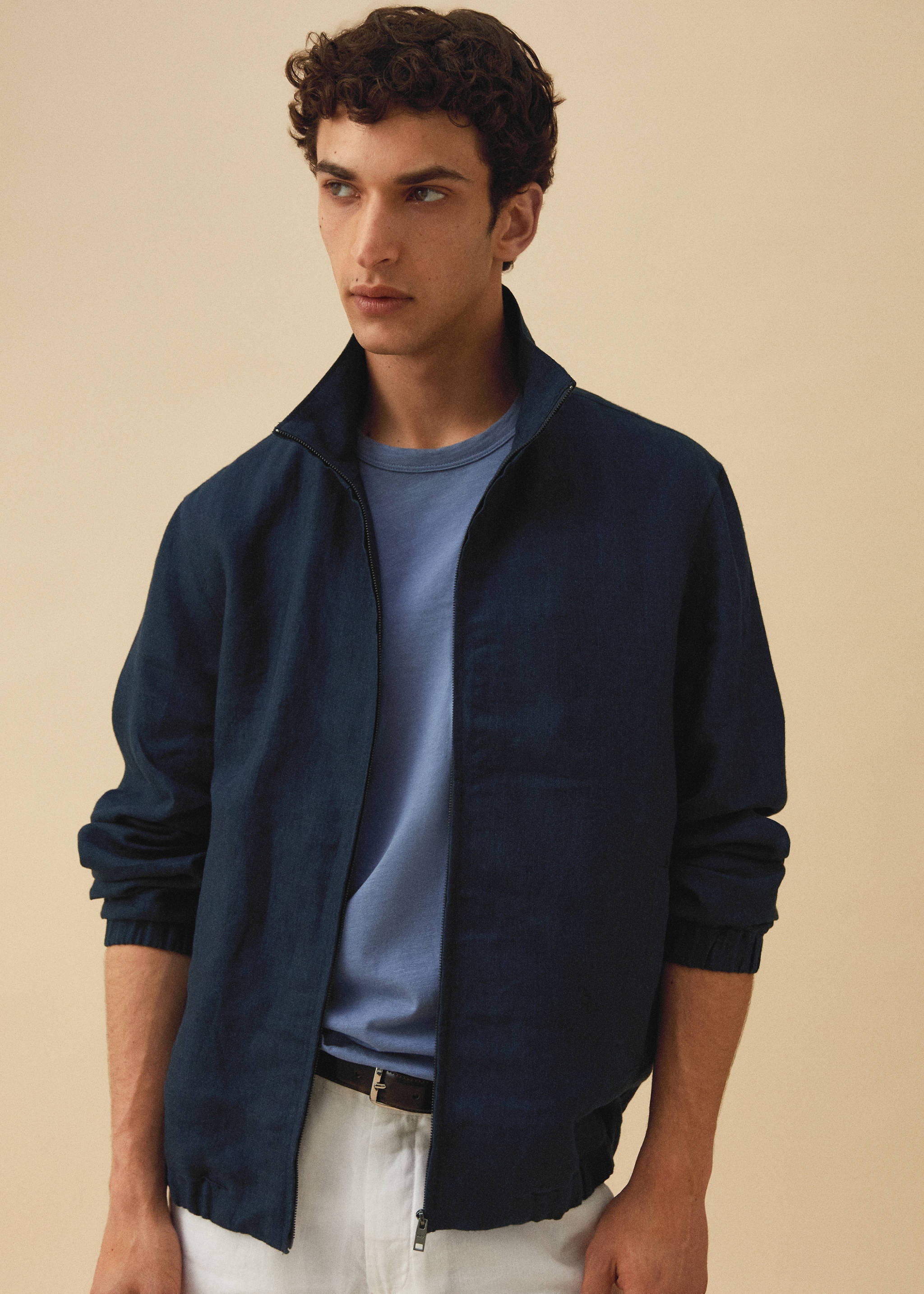 Bomberjacke aus 100 % Leinen - Detail des Artikels 5