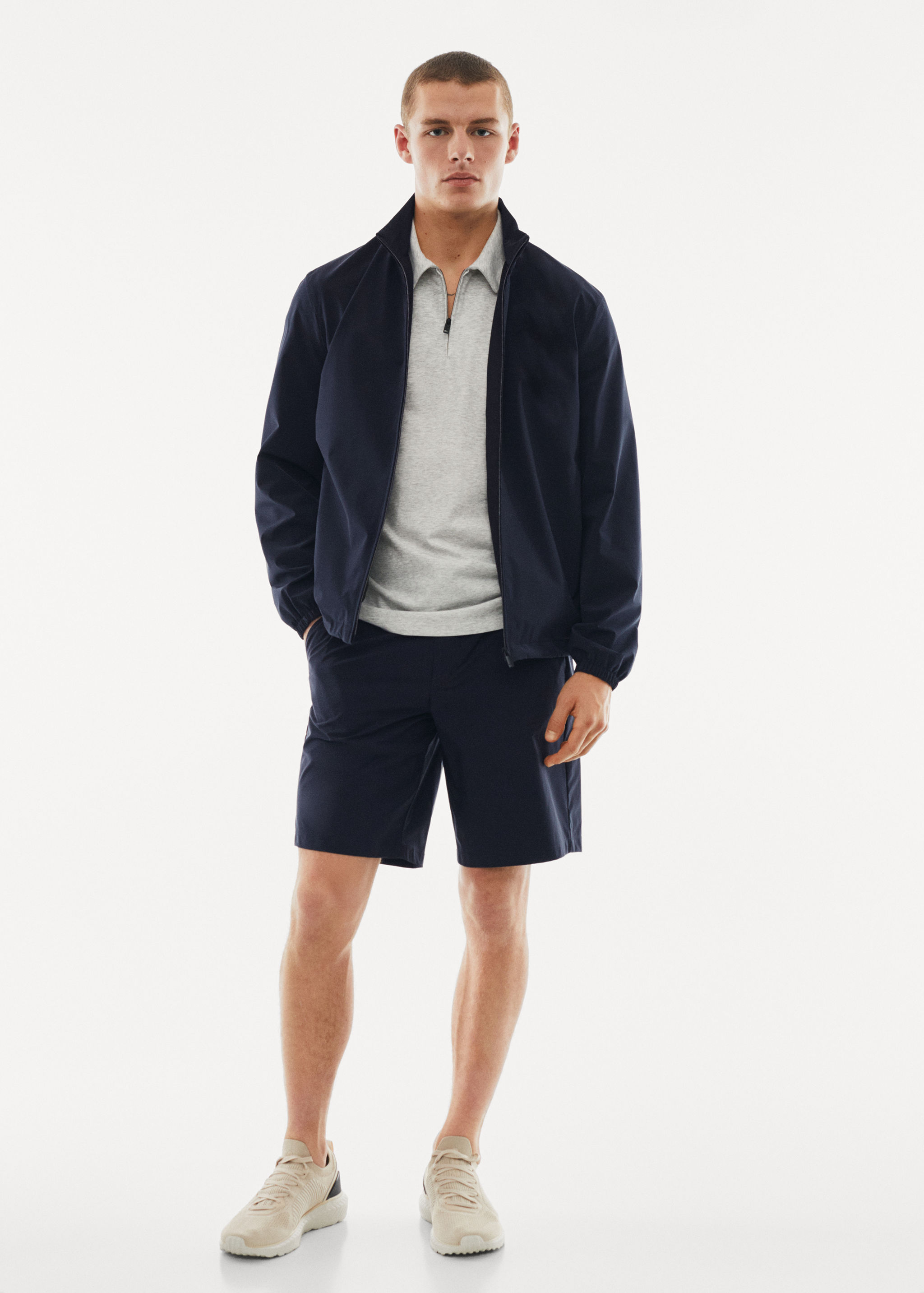 Jaqueta bomber water-repellent - Pla general