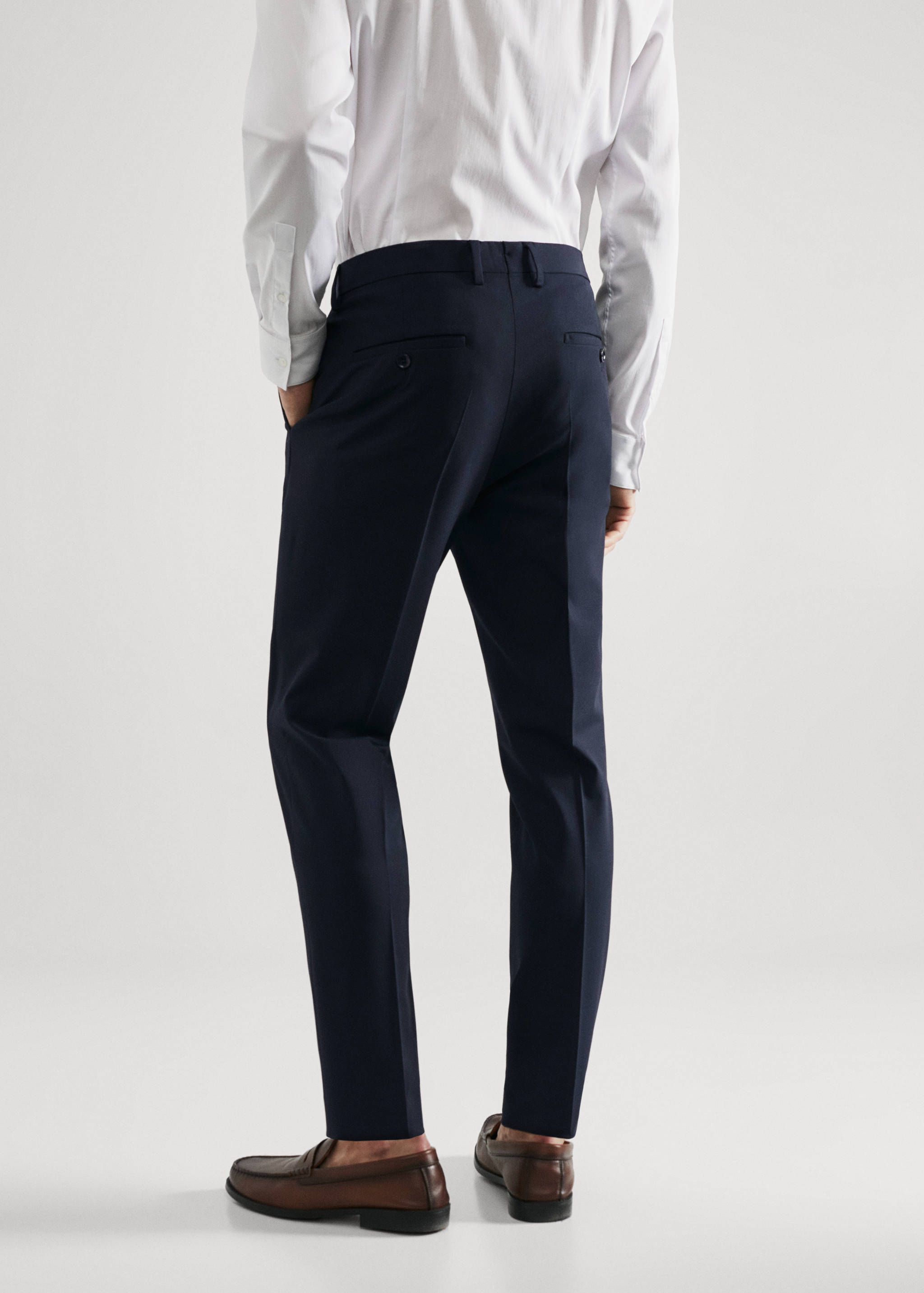 Super slim fit suit trousers - Reverse of the article
