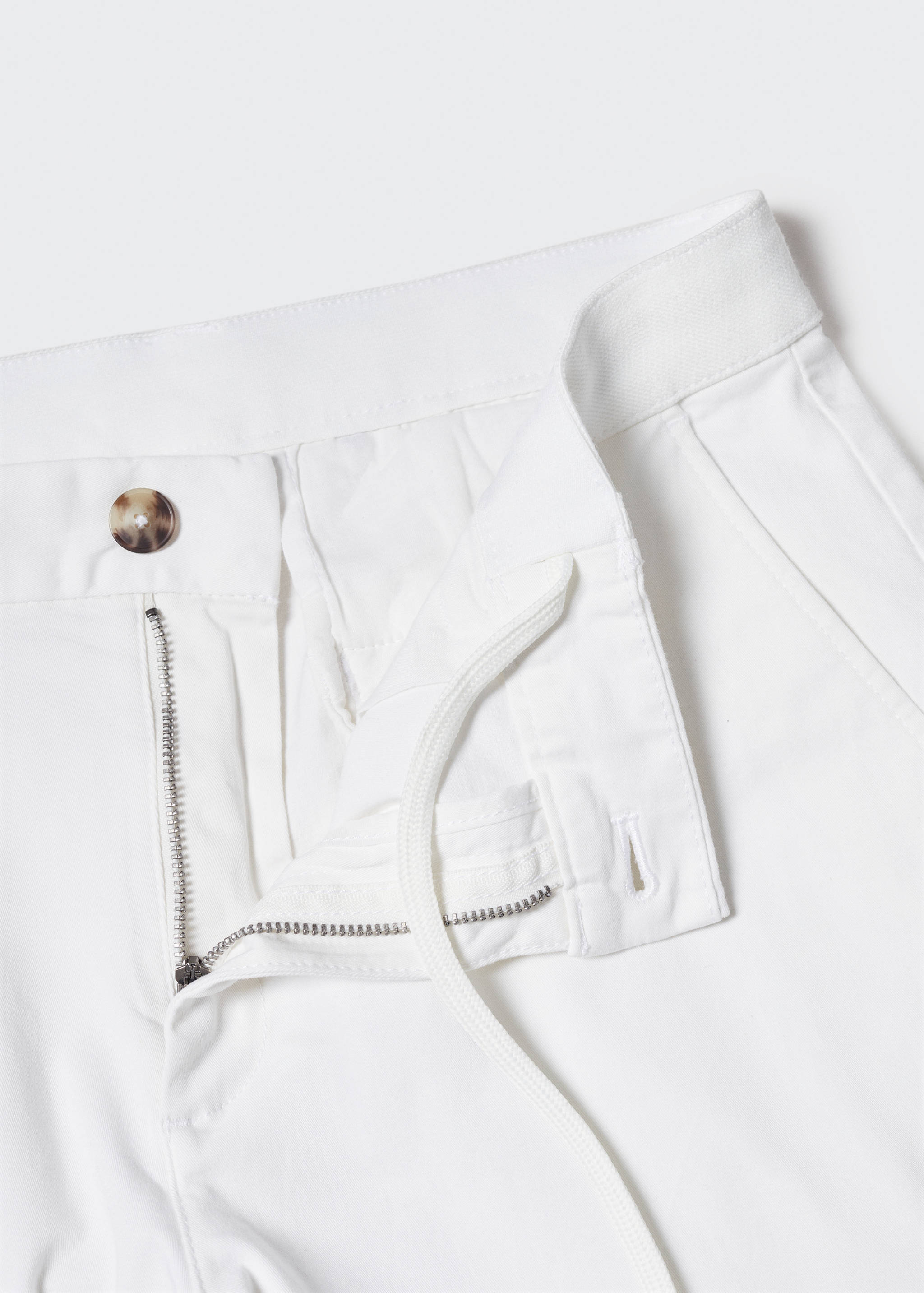 Cotton tapered crop trousers - Details of the article 8