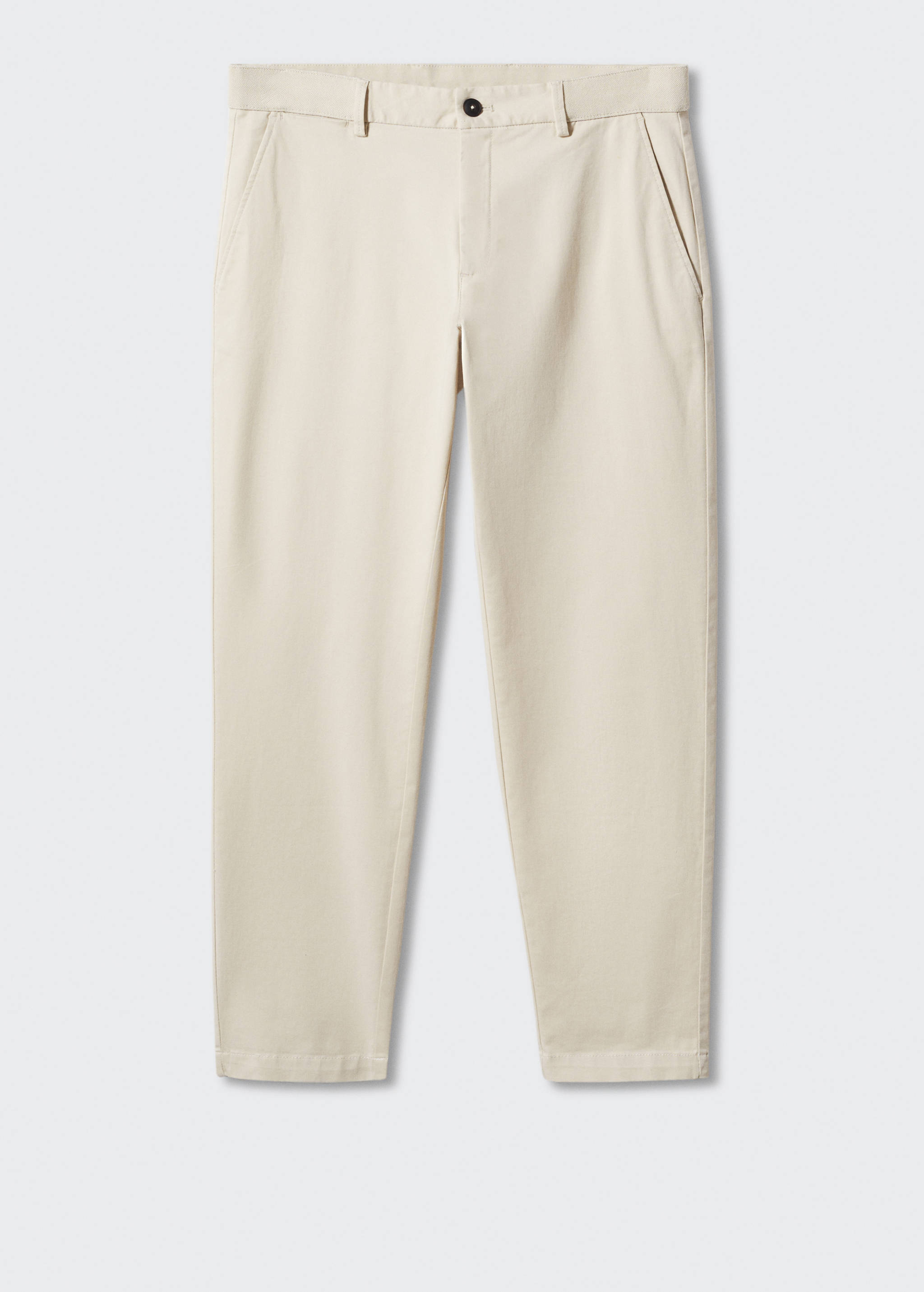 Cotton tapered crop trousers - Article without model