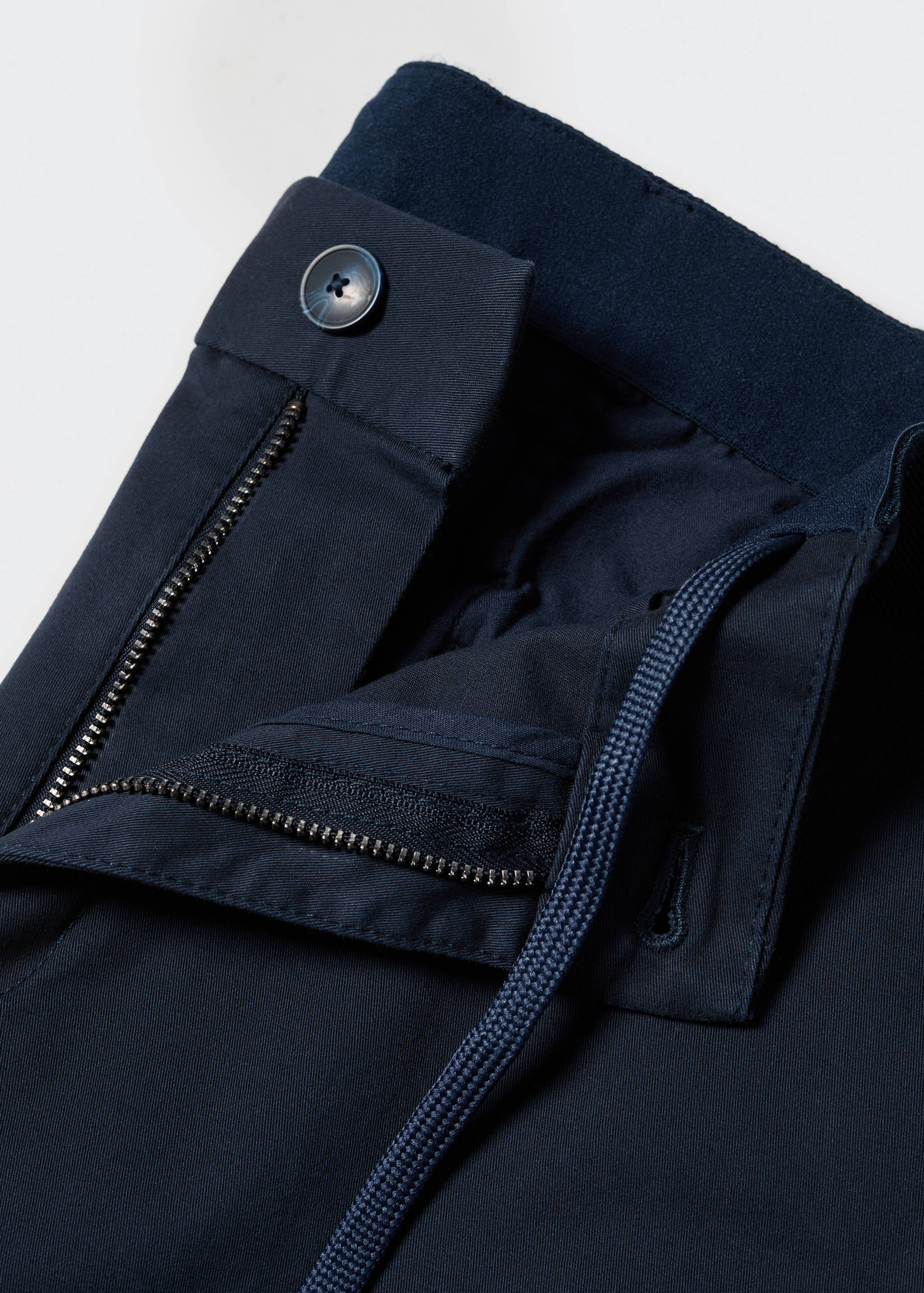 Cotton tapered crop trousers - Details of the article 8