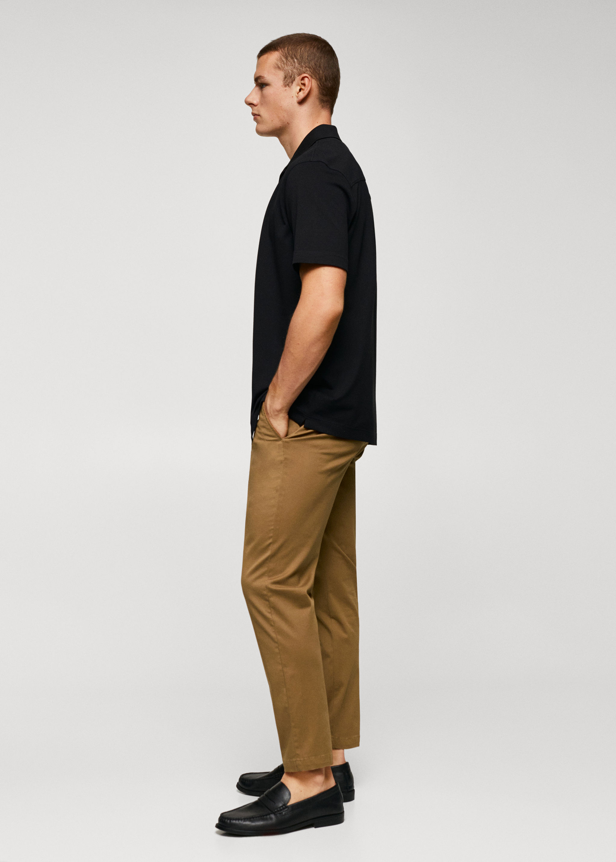 Pantalon coton tapered crop - Détail de l'article 2