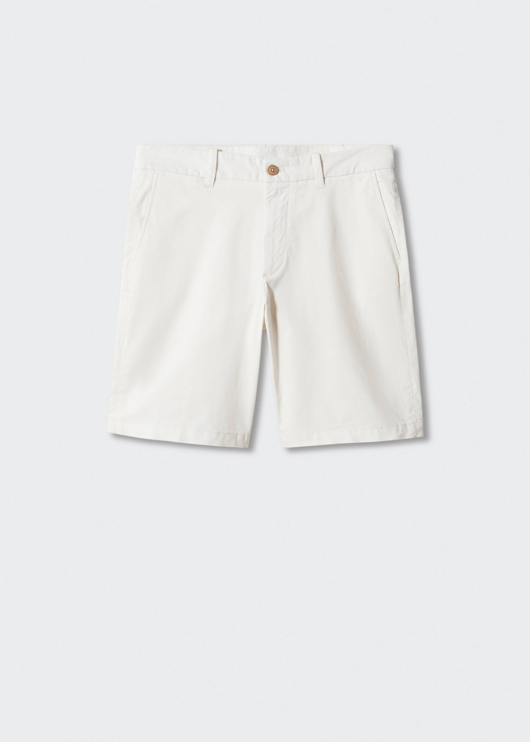 Slim-fit chino cotton bermuda shorts - Article without model
