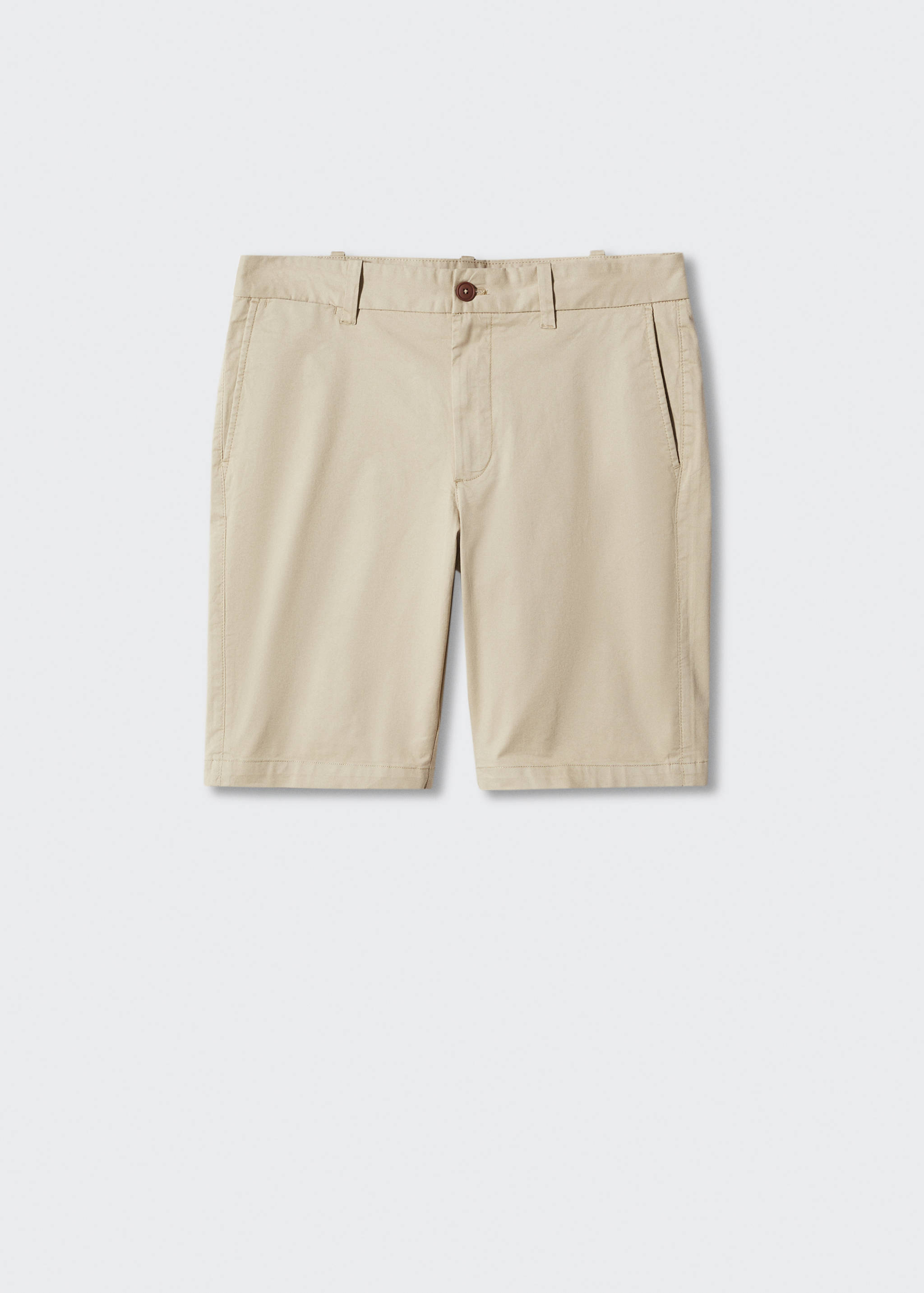 Slim-fit chino cotton bermuda shorts - Article without model