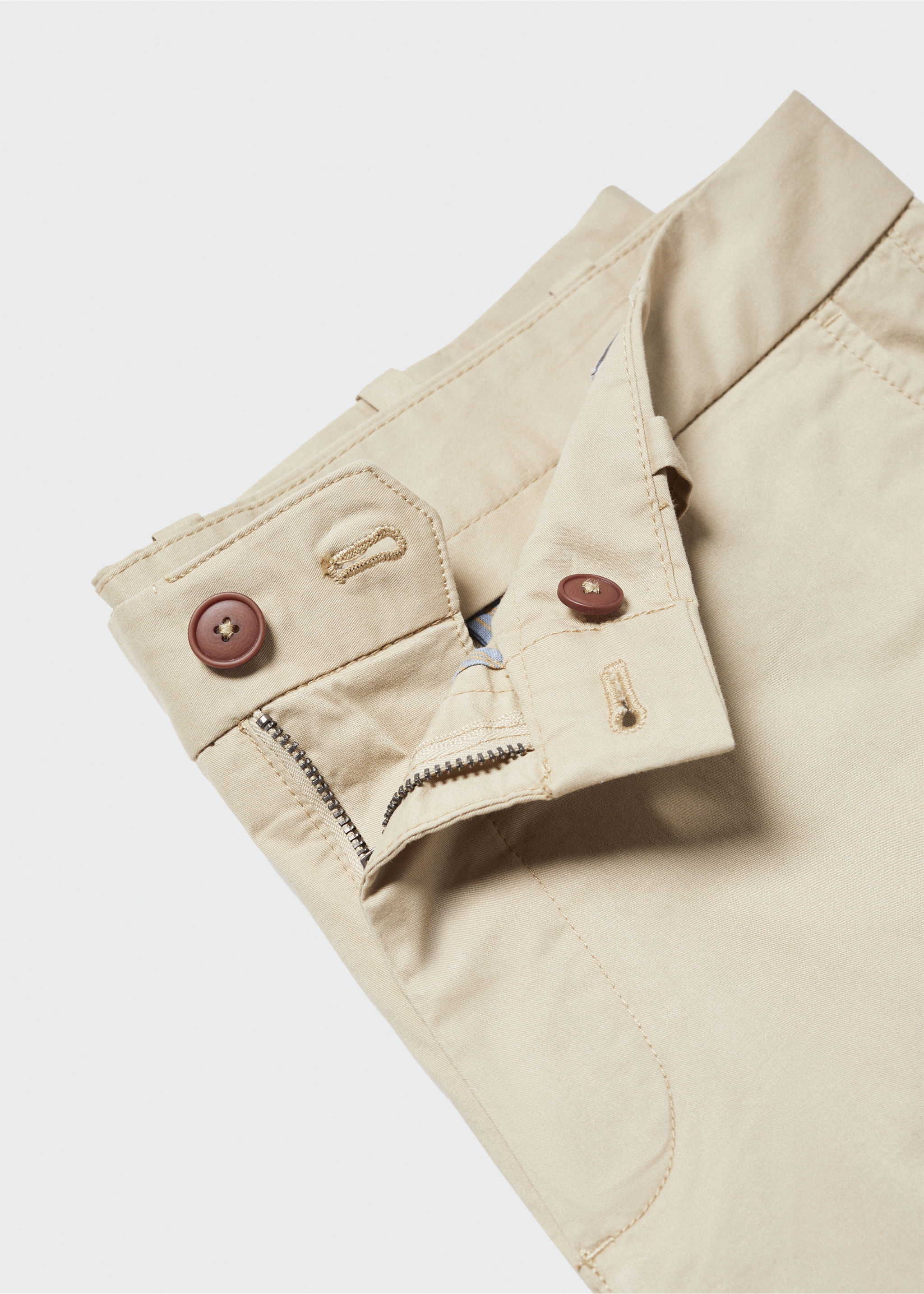 Slim-fit chino cotton bermuda shorts - Details of the article 8